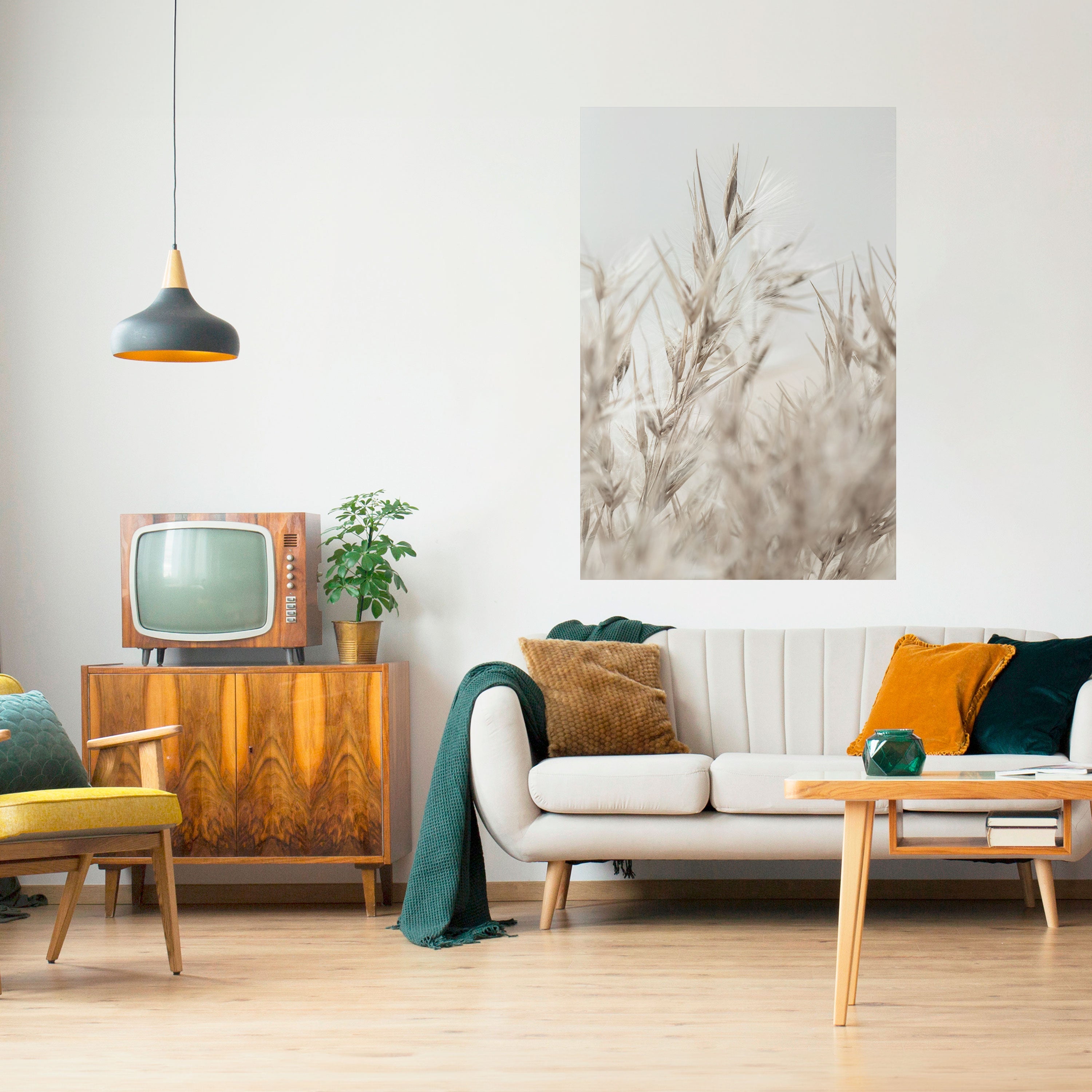 TRANQUIL GRASSES Peel and Stick Vertical Poster