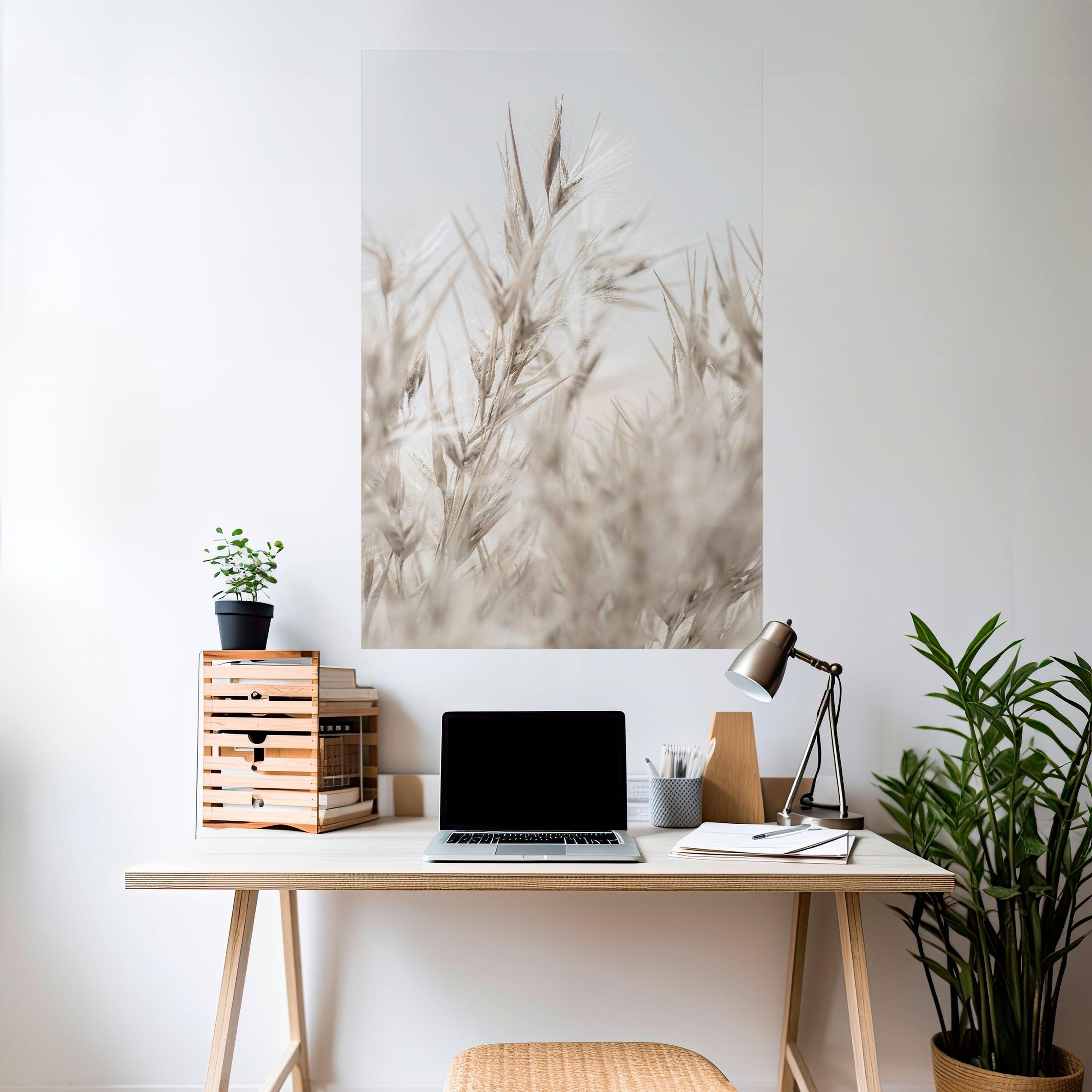 TRANQUIL GRASSES Peel and Stick Vertical Poster