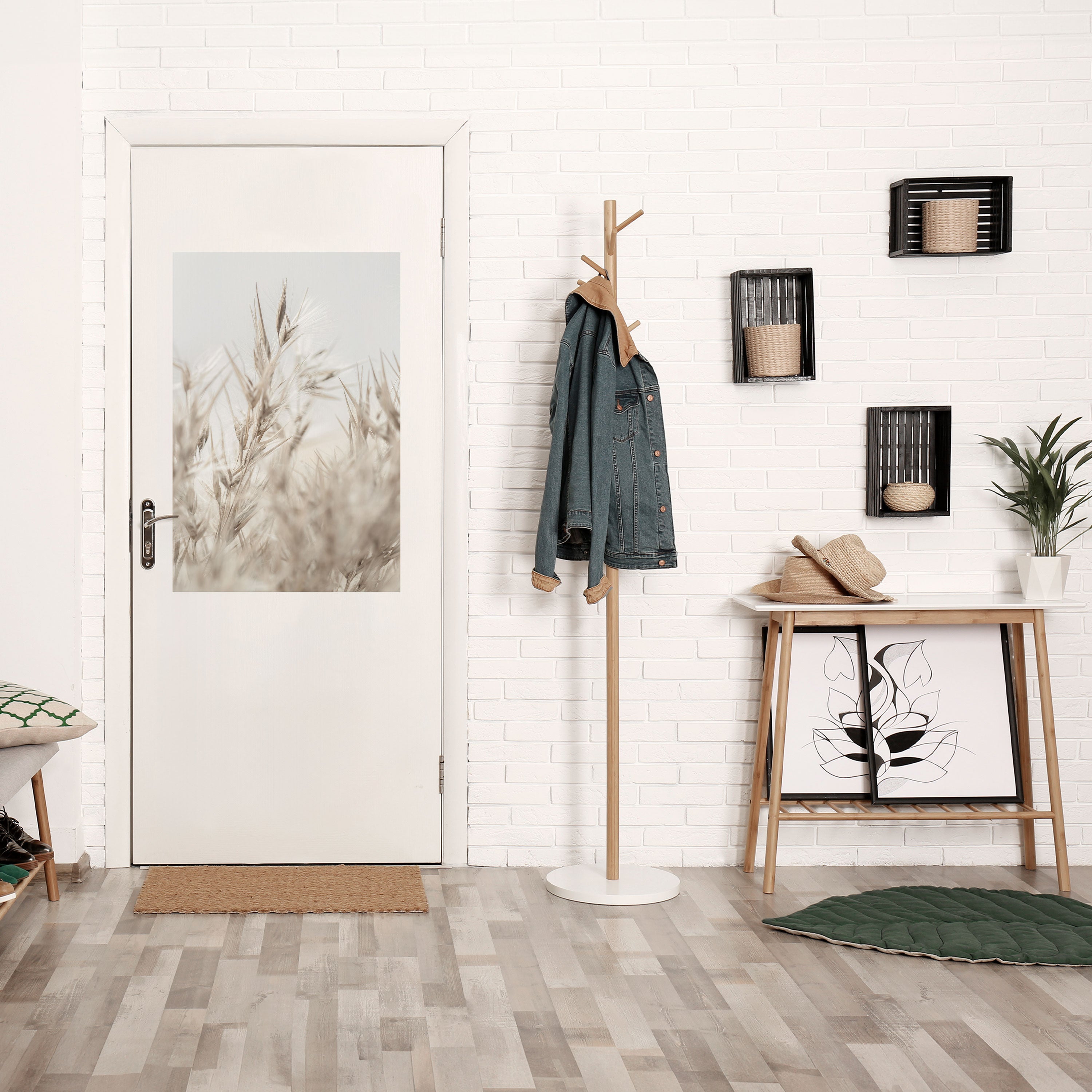 TRANQUIL GRASSES Peel and Stick Vertical Poster