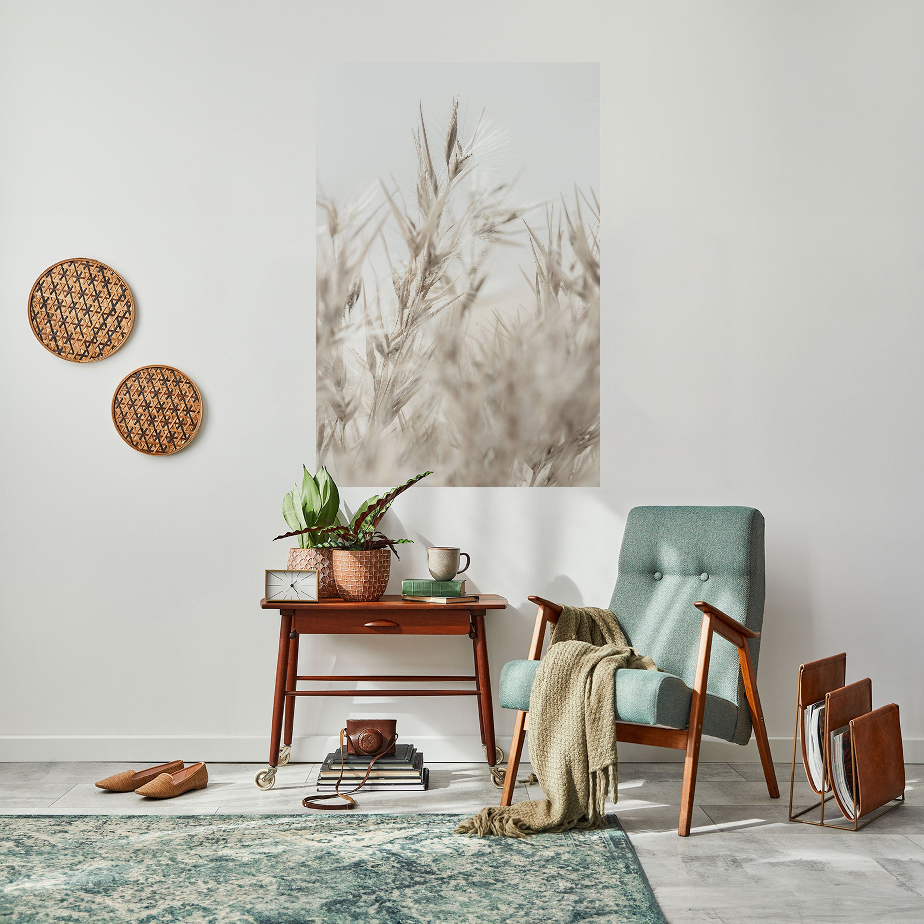 TRANQUIL GRASSES Peel and Stick Vertical Poster