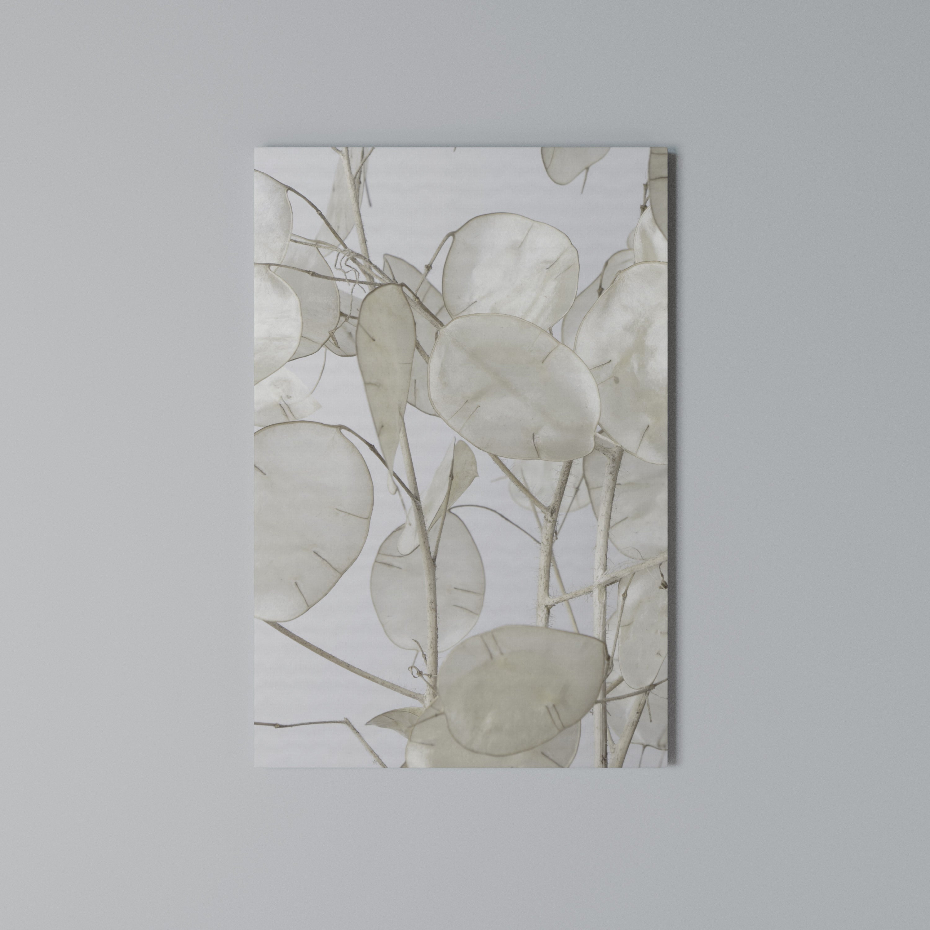 SILKY FOLIAGE WHISPERS Quadro em tela vertical