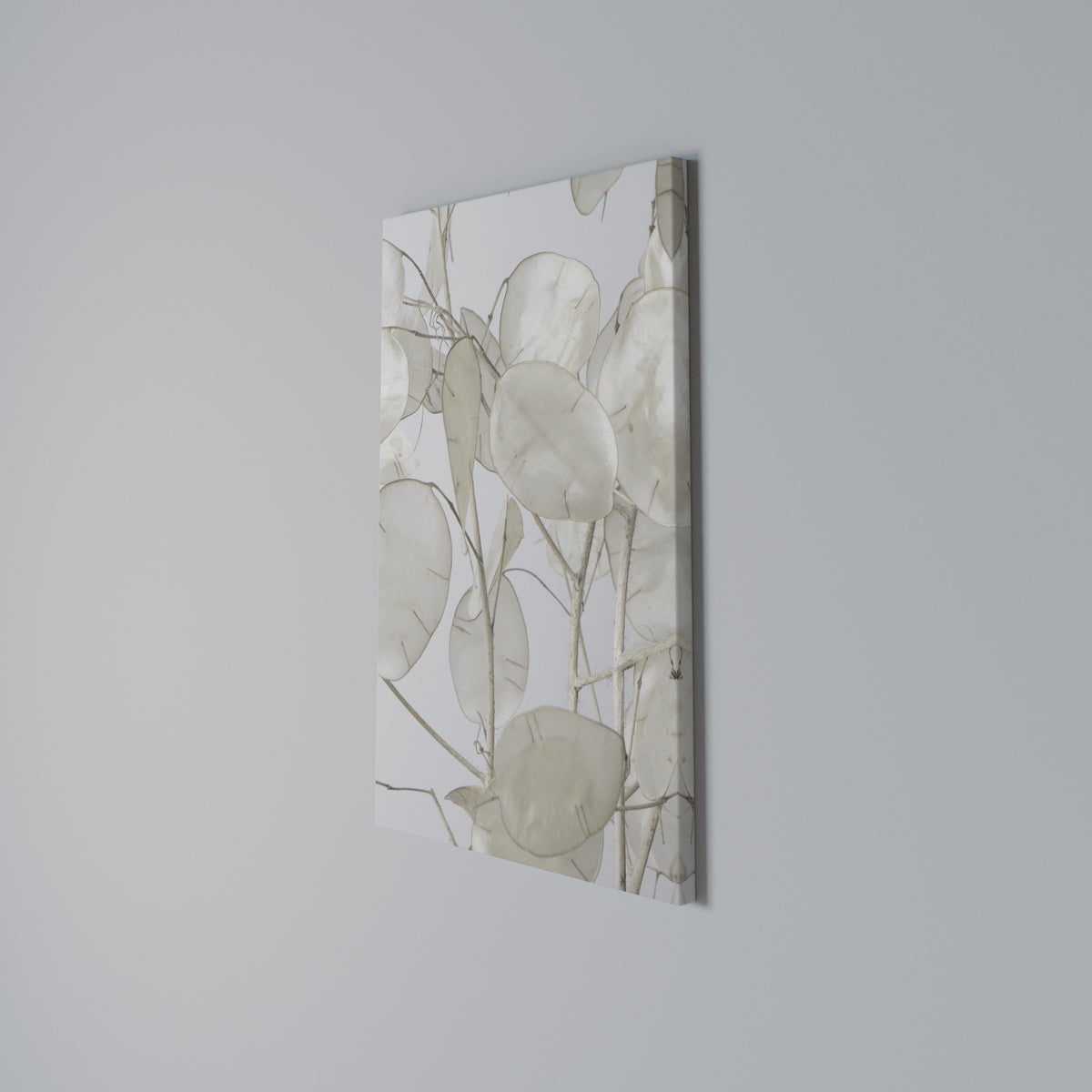 SILKY FOLIAGE WHISPERS Quadro em tela vertical