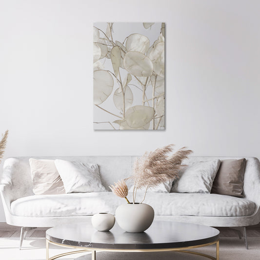 SILKY FOLIAGE WHISPERS Vertical Canvas Print