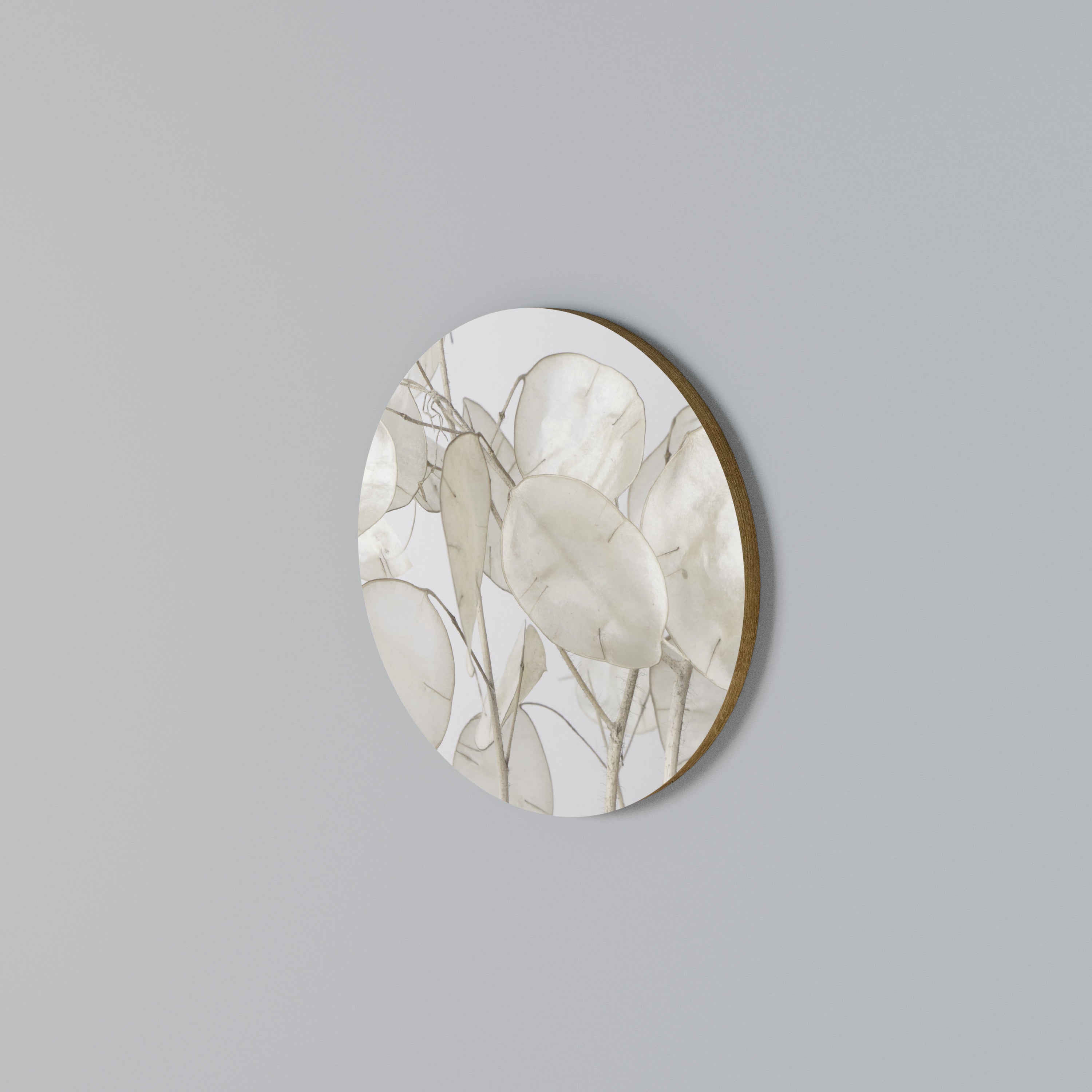 SILKY FOLIAGE WHISPERS Arte de Parede Redonda