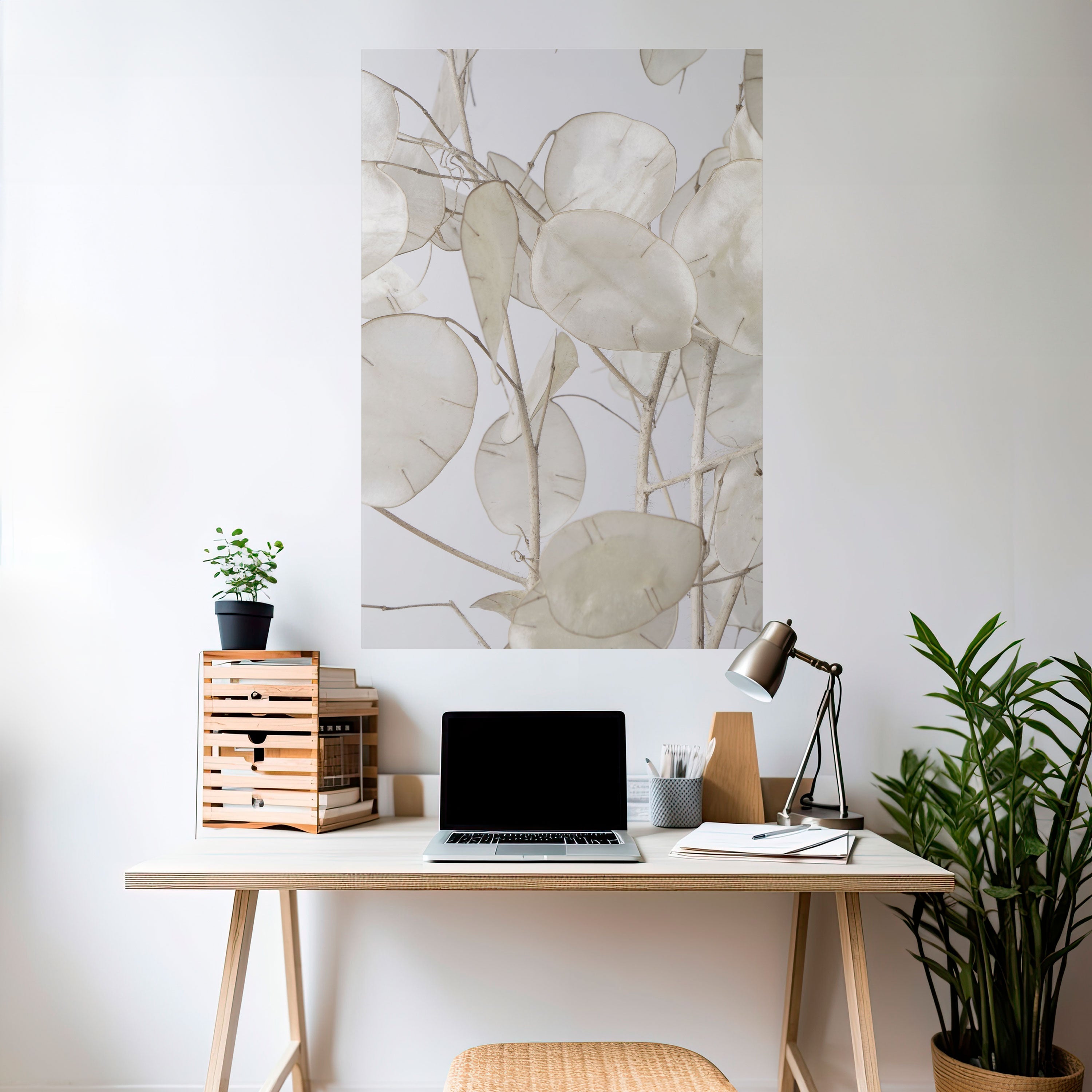 SILKY FOLIAGE WHISPERS Poster Vertical Autocolante