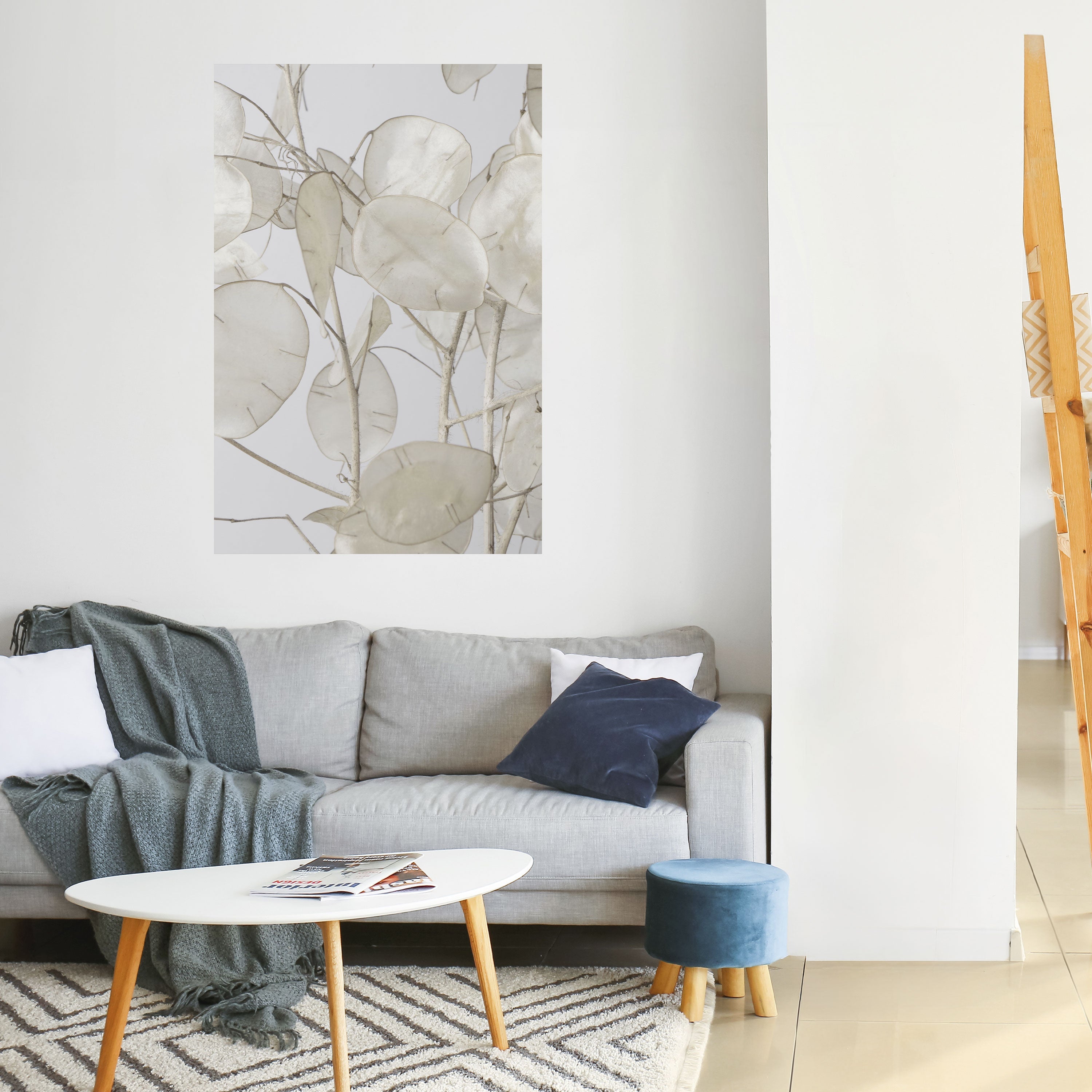 SILKY FOLIAGE WHISPERS Poster Vertical Autocolante