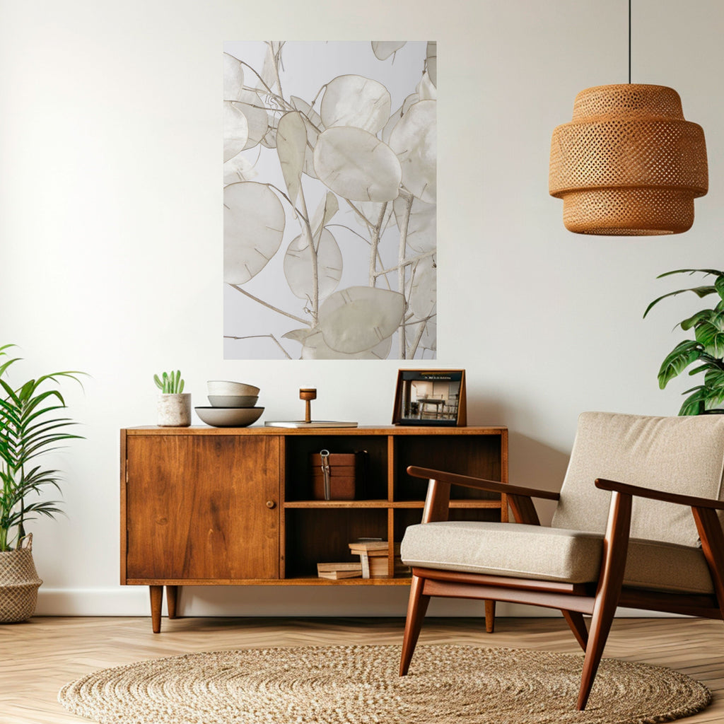 SILKY FOLIAGE WHISPERS Poster Vertical Autocolante