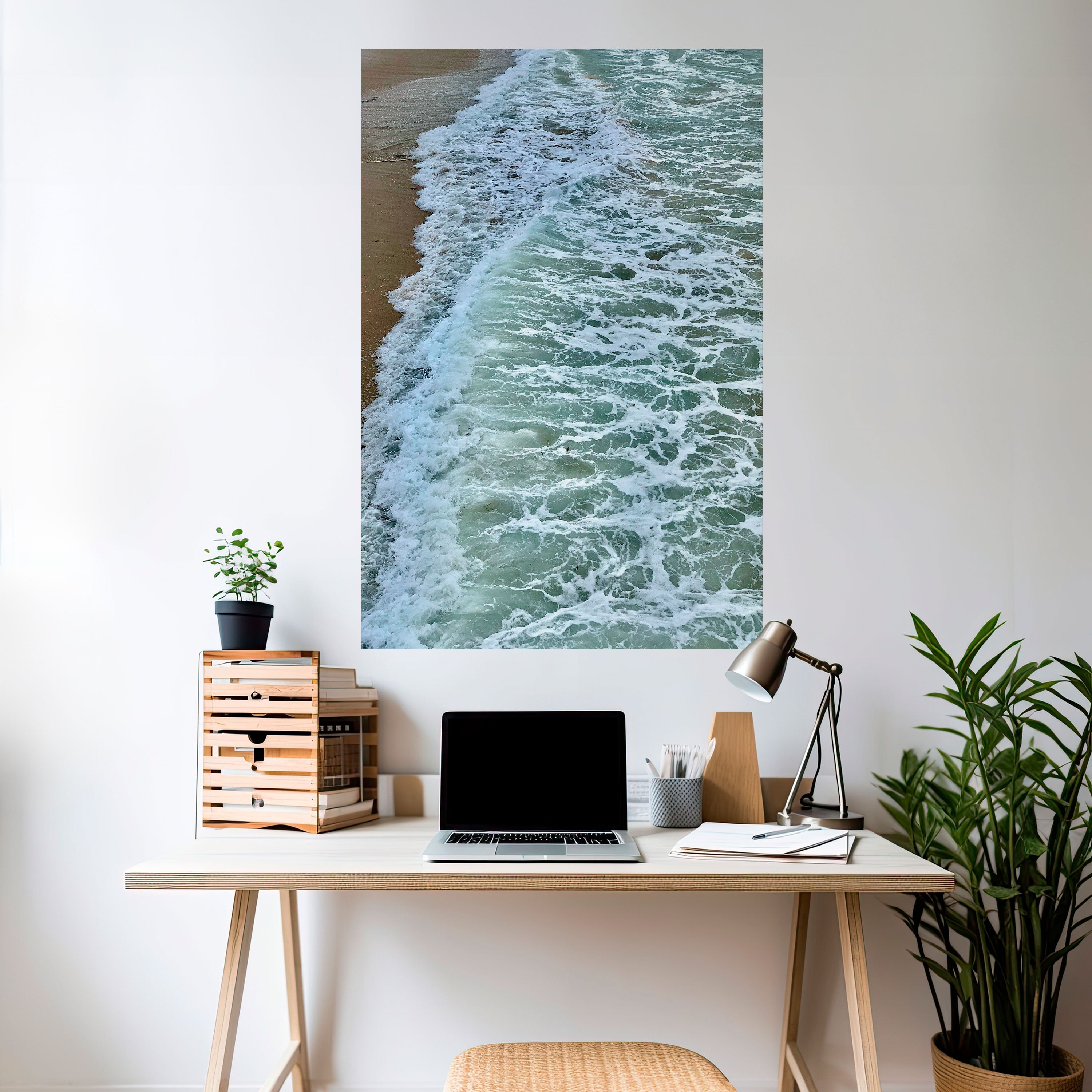 WAVES OF TIME Poster Vertical Autocolante