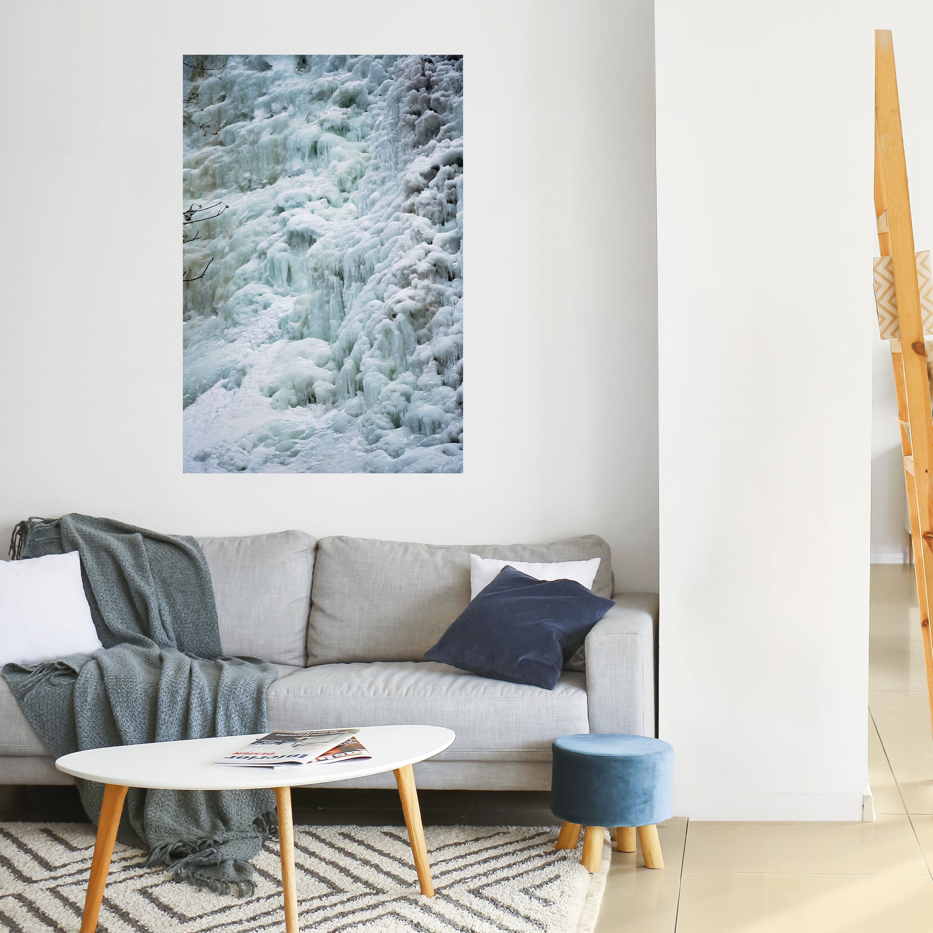 FROSTED WHISPERS Peel and Stick Vertical Poster