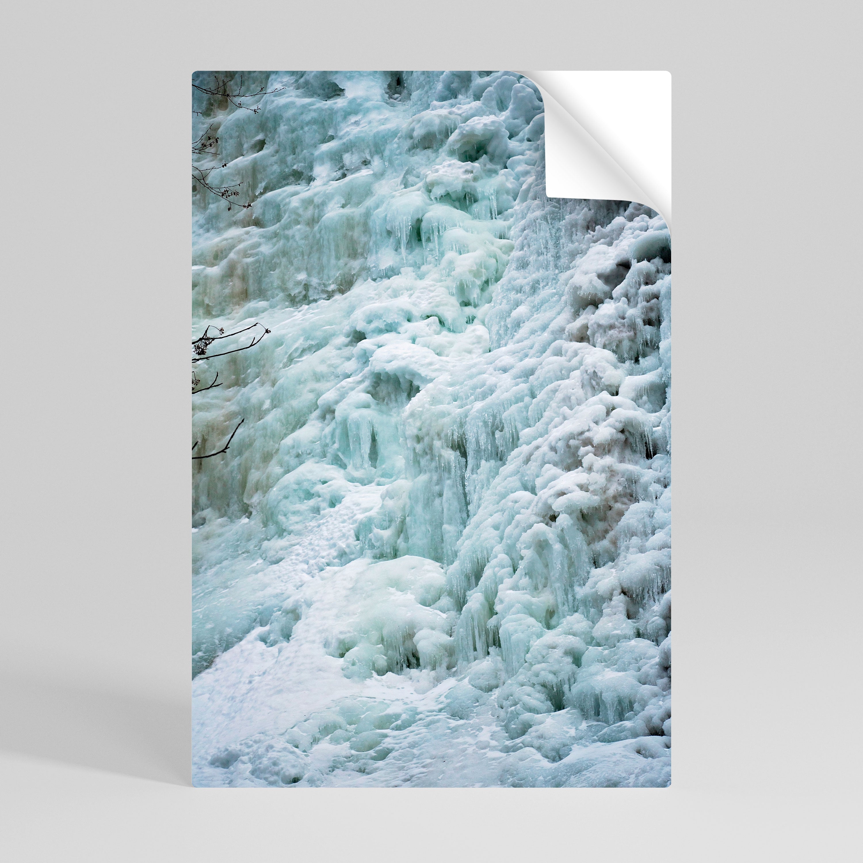 FROSTED WHISPERS Peel and Stick Vertical Poster