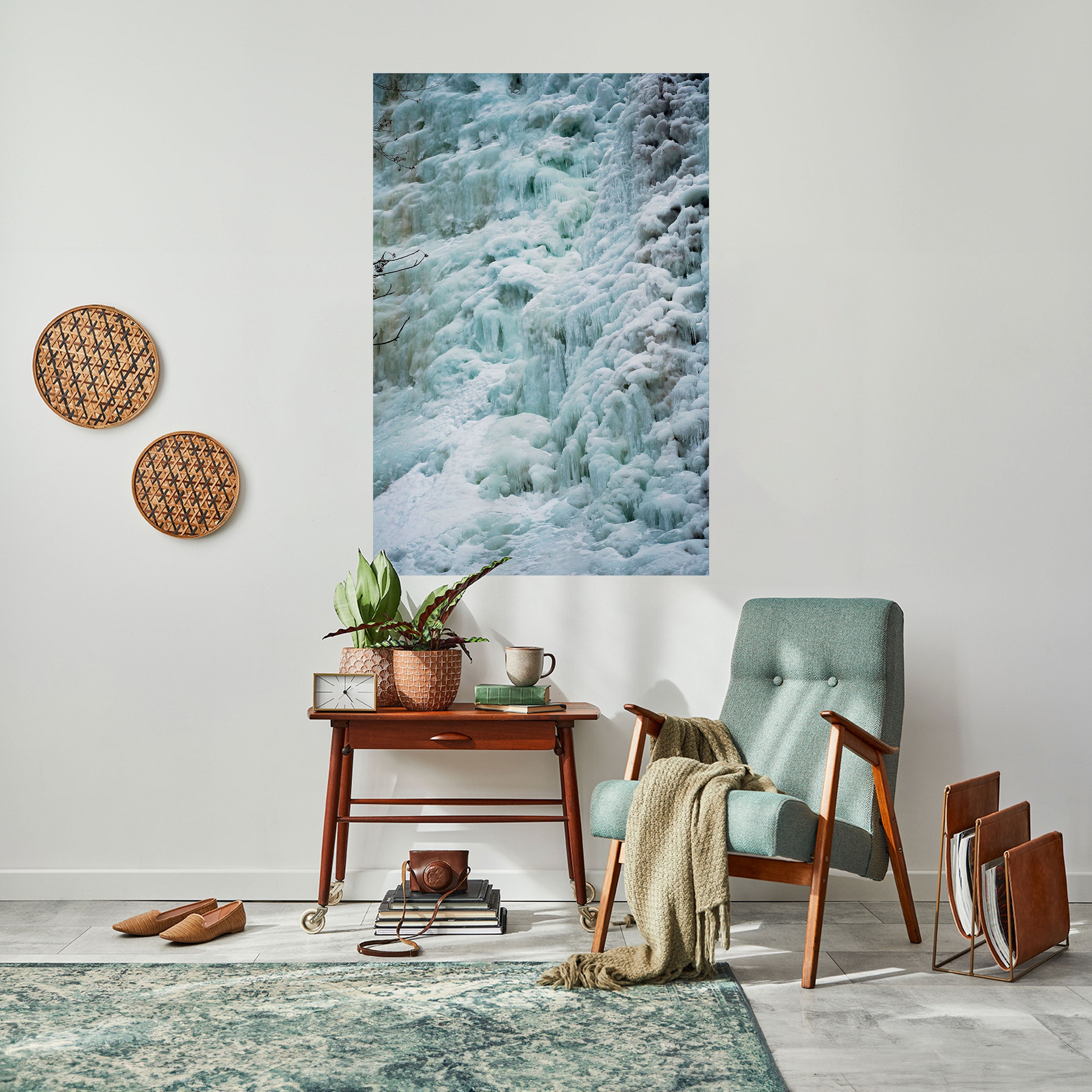 FROSTED WHISPERS Peel and Stick Vertical Poster