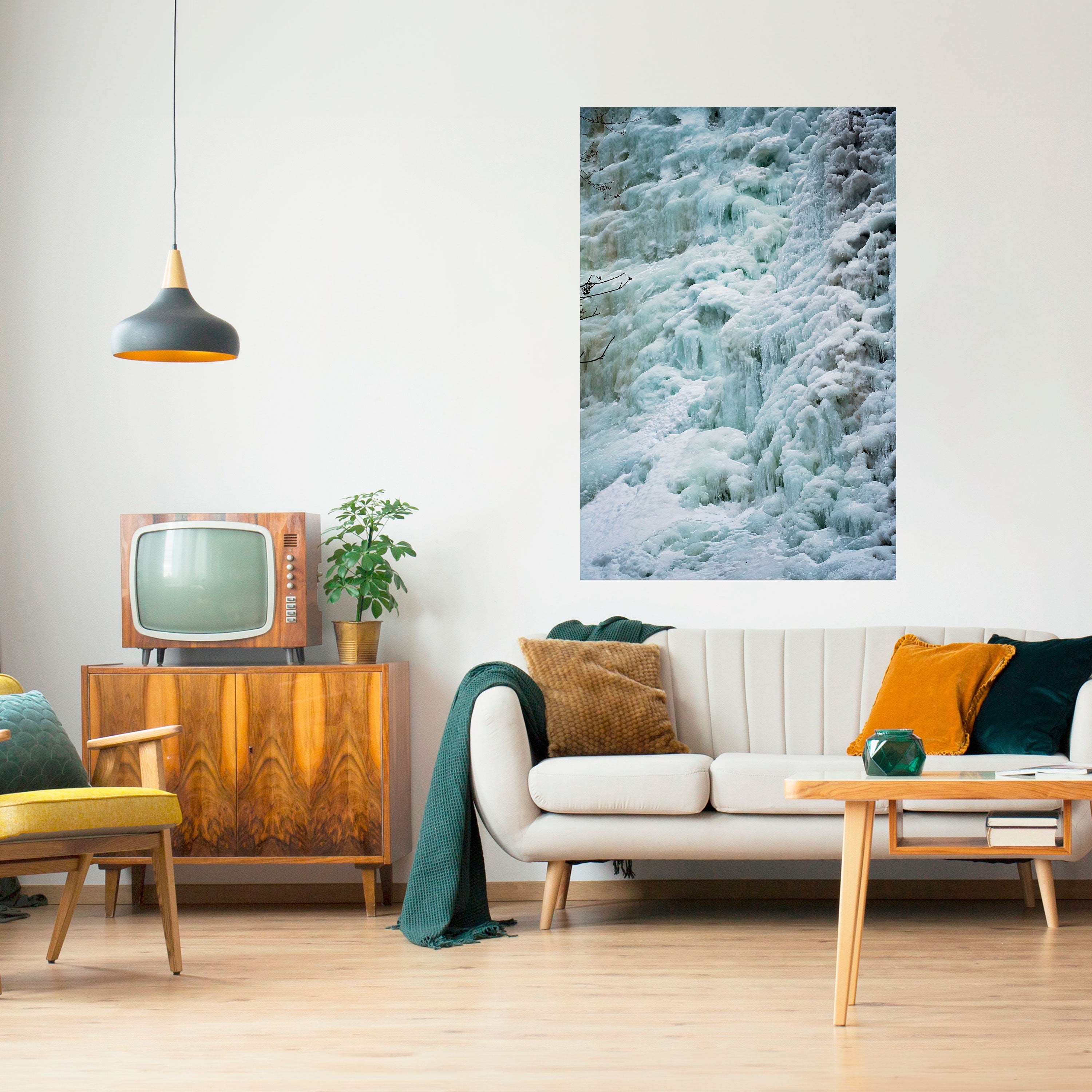 FROSTED WHISPERS Peel and Stick Vertical Poster