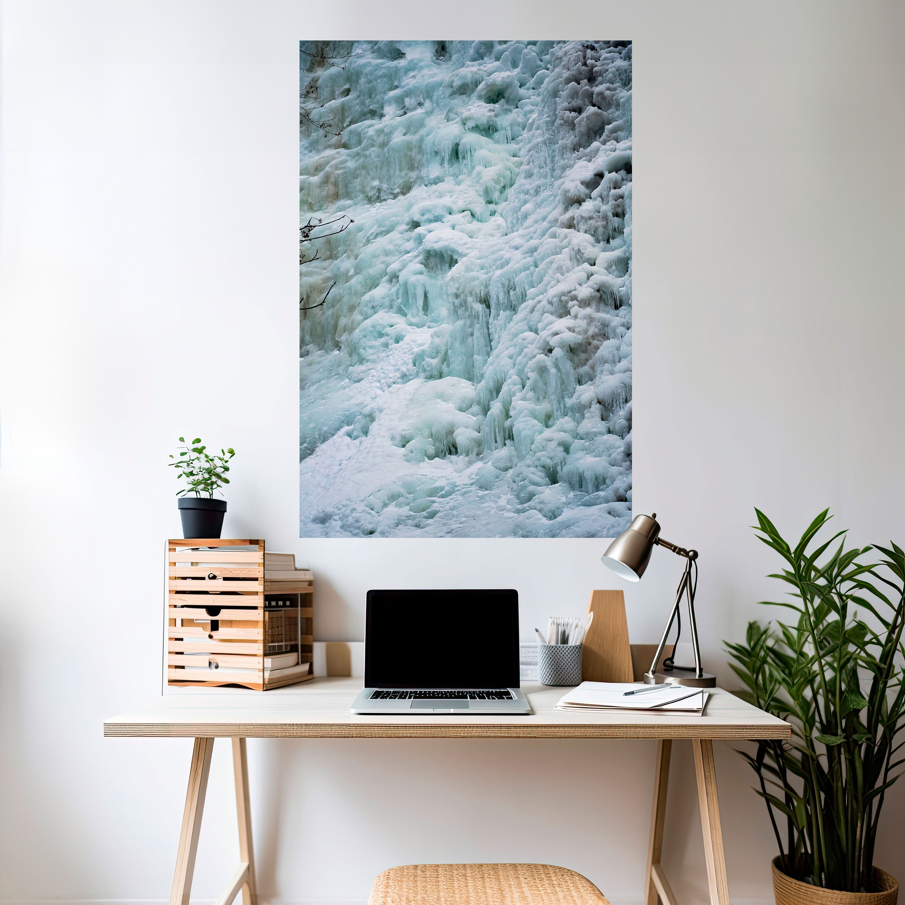 FROSTED WHISPERS Peel and Stick Vertical Poster