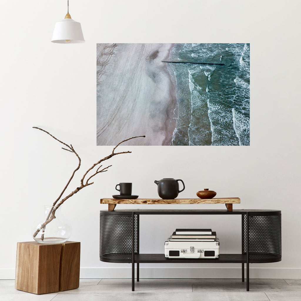 TIDE’S SILENT WHISPER Peel and Stick Horizontal Poster