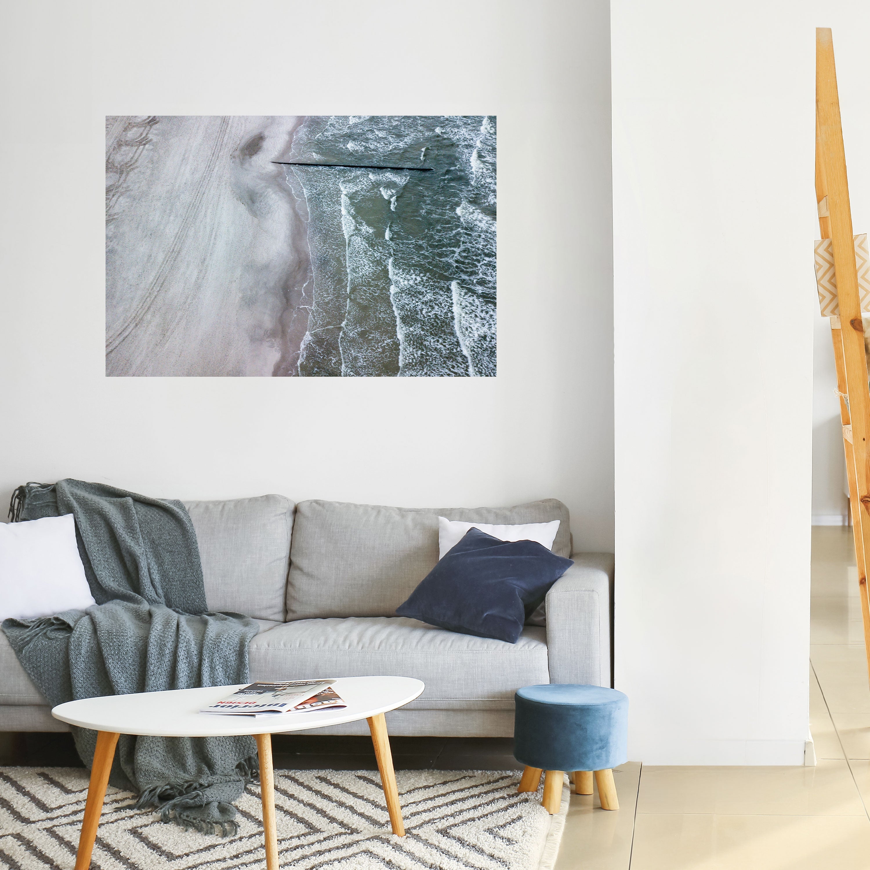 TIDE’S SILENT WHISPER Peel and Stick Horizontal Poster