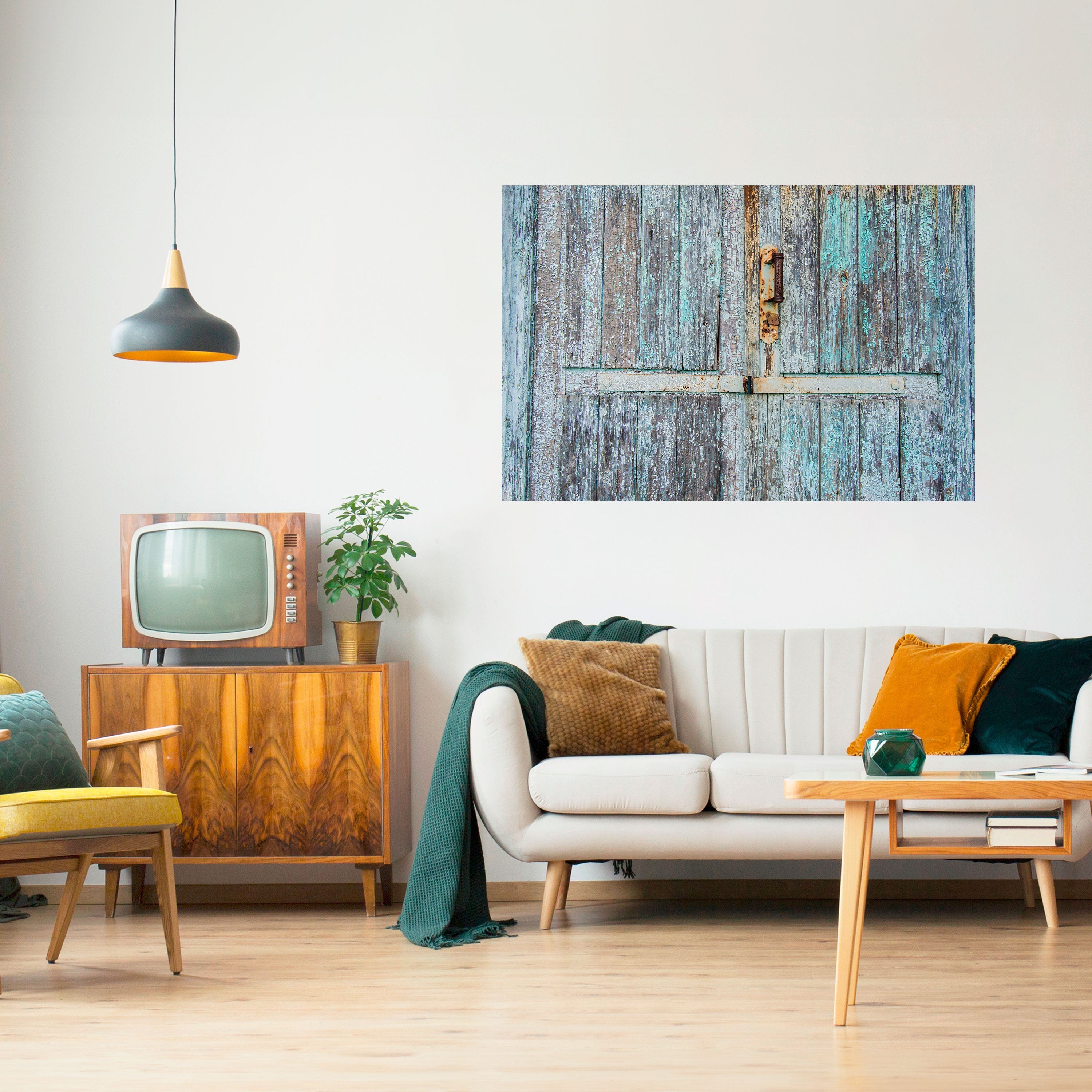 VINTAGE DOORWAY DREAMS Peel and Stick Horizontal Poster