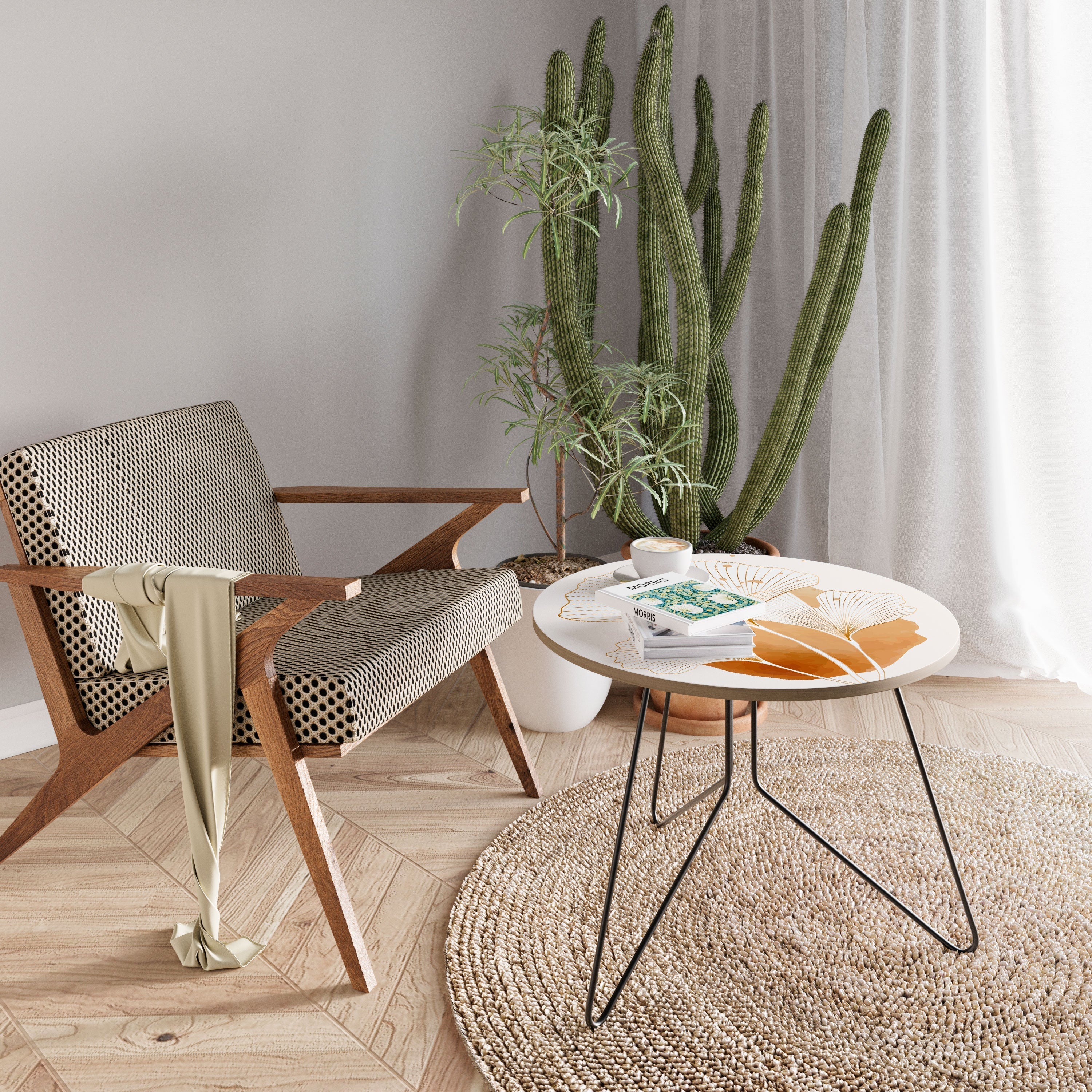 GOLDEN GINKGO DREAMS Mesa de Centro 69