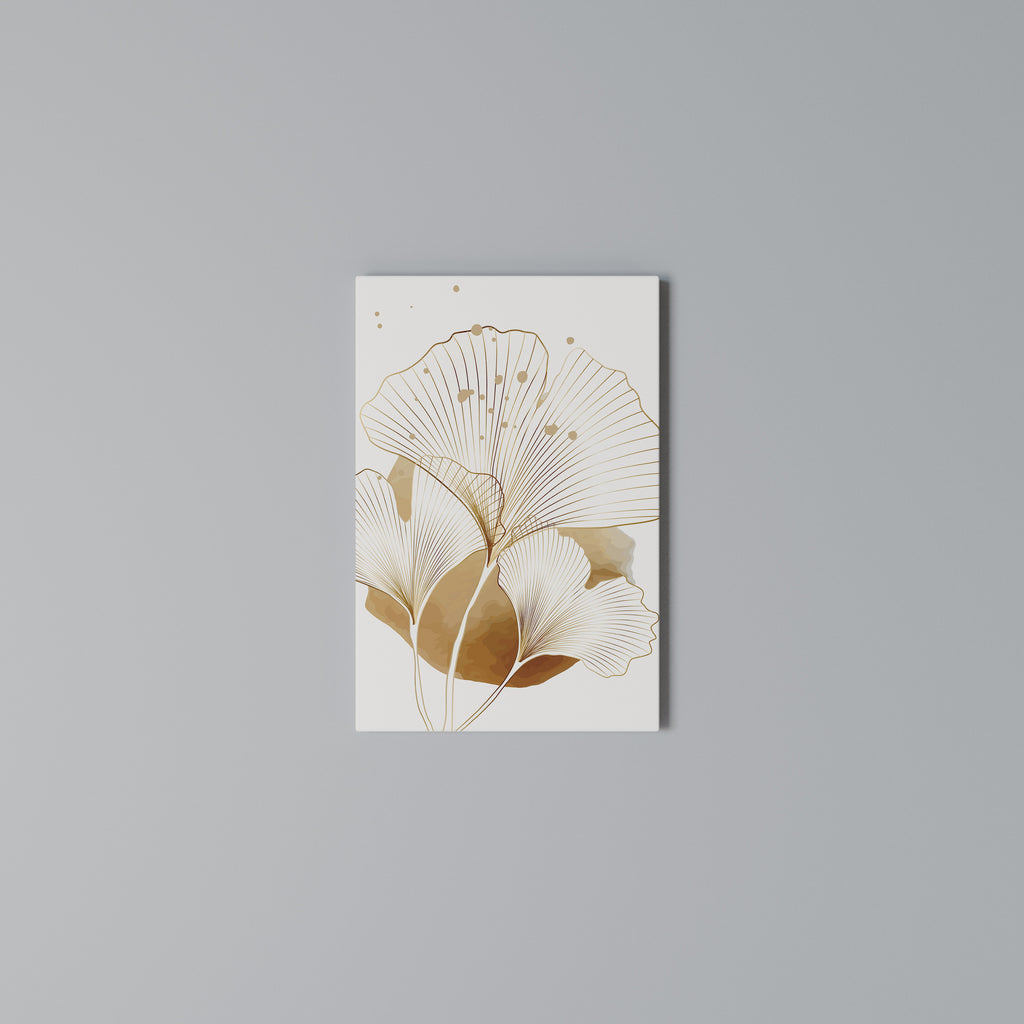 GOLDEN GINKGO DREAMS Vertical Canvas Print