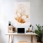 GOLDEN GINKGO DREAMS Peel and Stick Vertical Poster