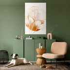 GOLDEN GINKGO DREAMS Peel and Stick Vertical Poster