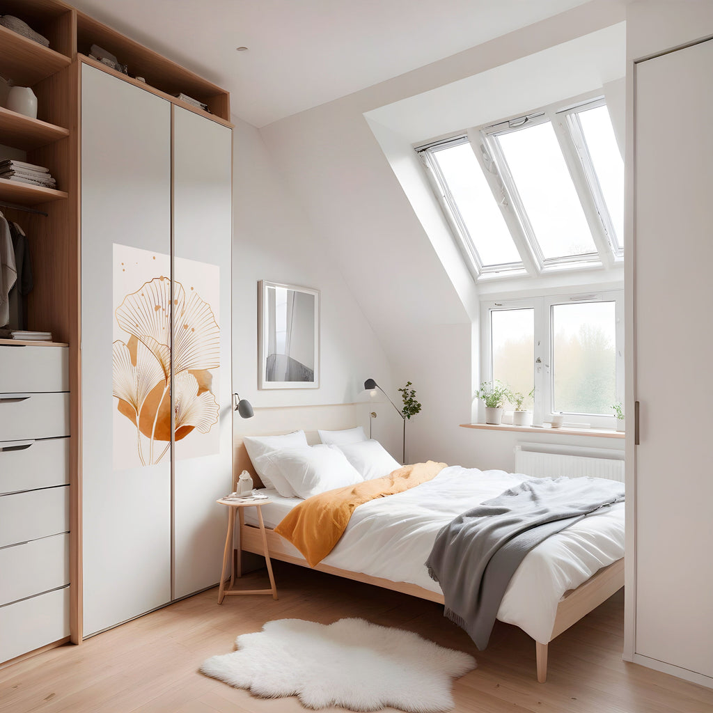 GOLDEN GINKGO DREAMS Peel and Stick Vertical Poster