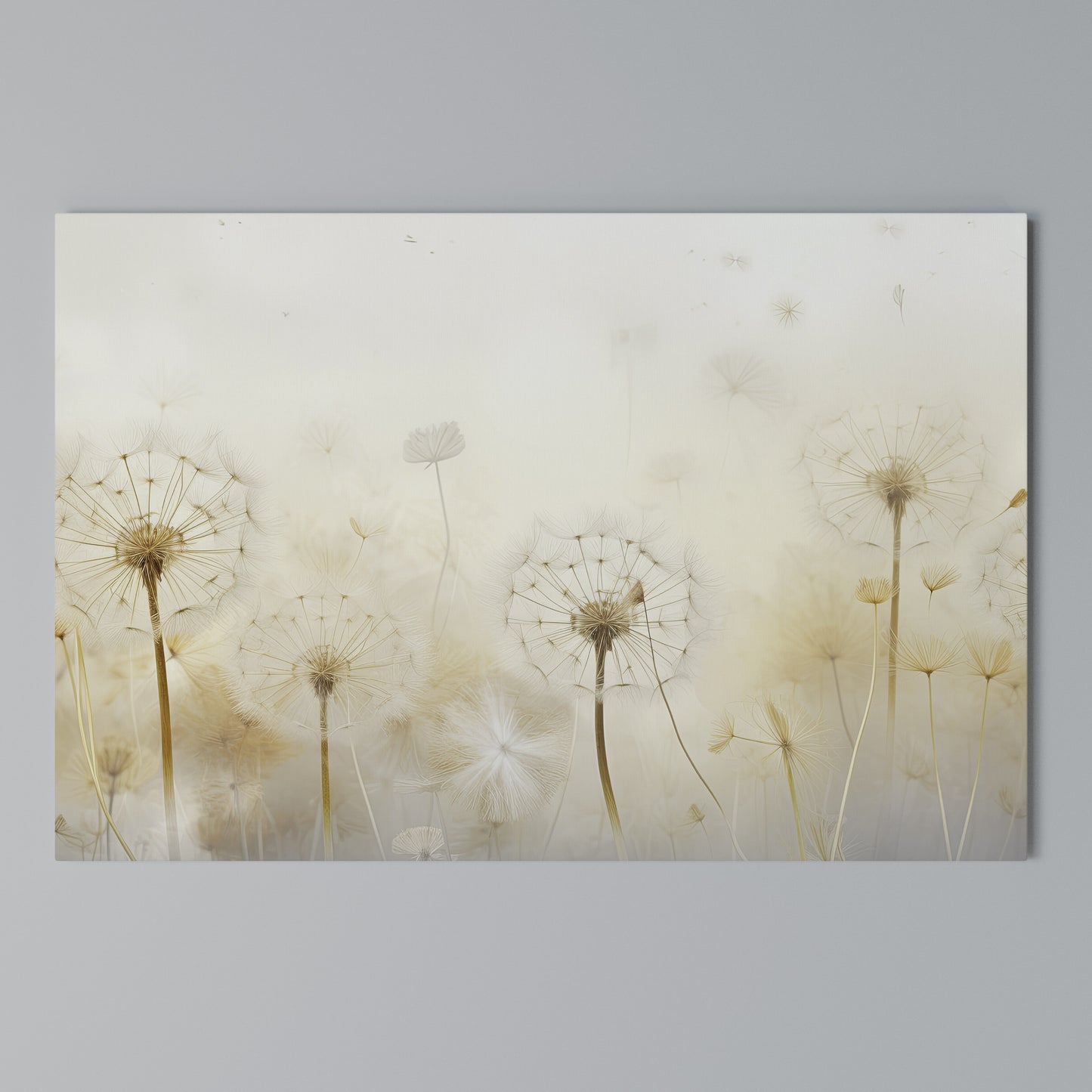 DREAMY DANDELION FIELDS Horizontal Canvas Print