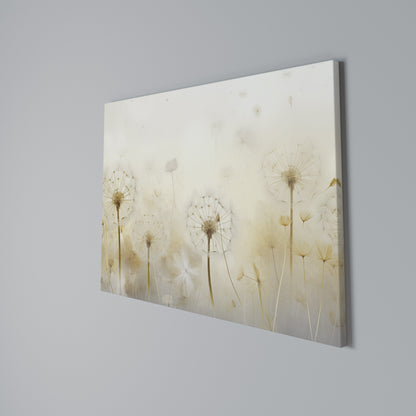 DREAMY DANDELION FIELDS Horizontal Canvas Print