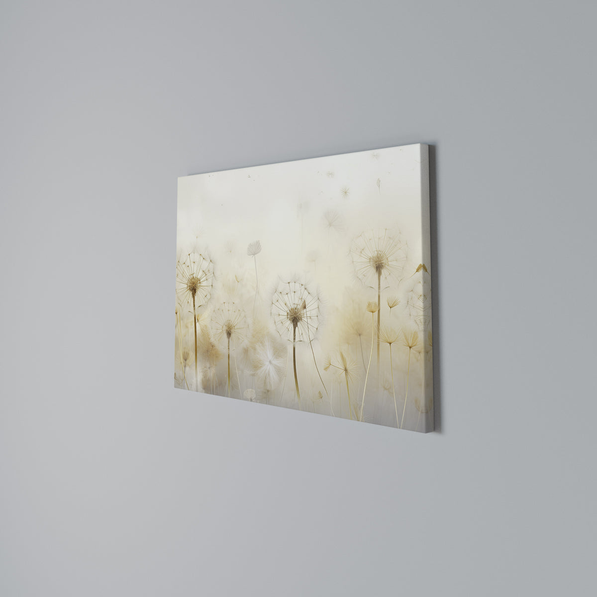DREAMY DANDELION FIELDS Horizontal Canvas Print