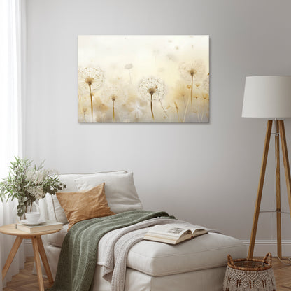 DREAMY DANDELION FIELDS Horizontal Canvas Print