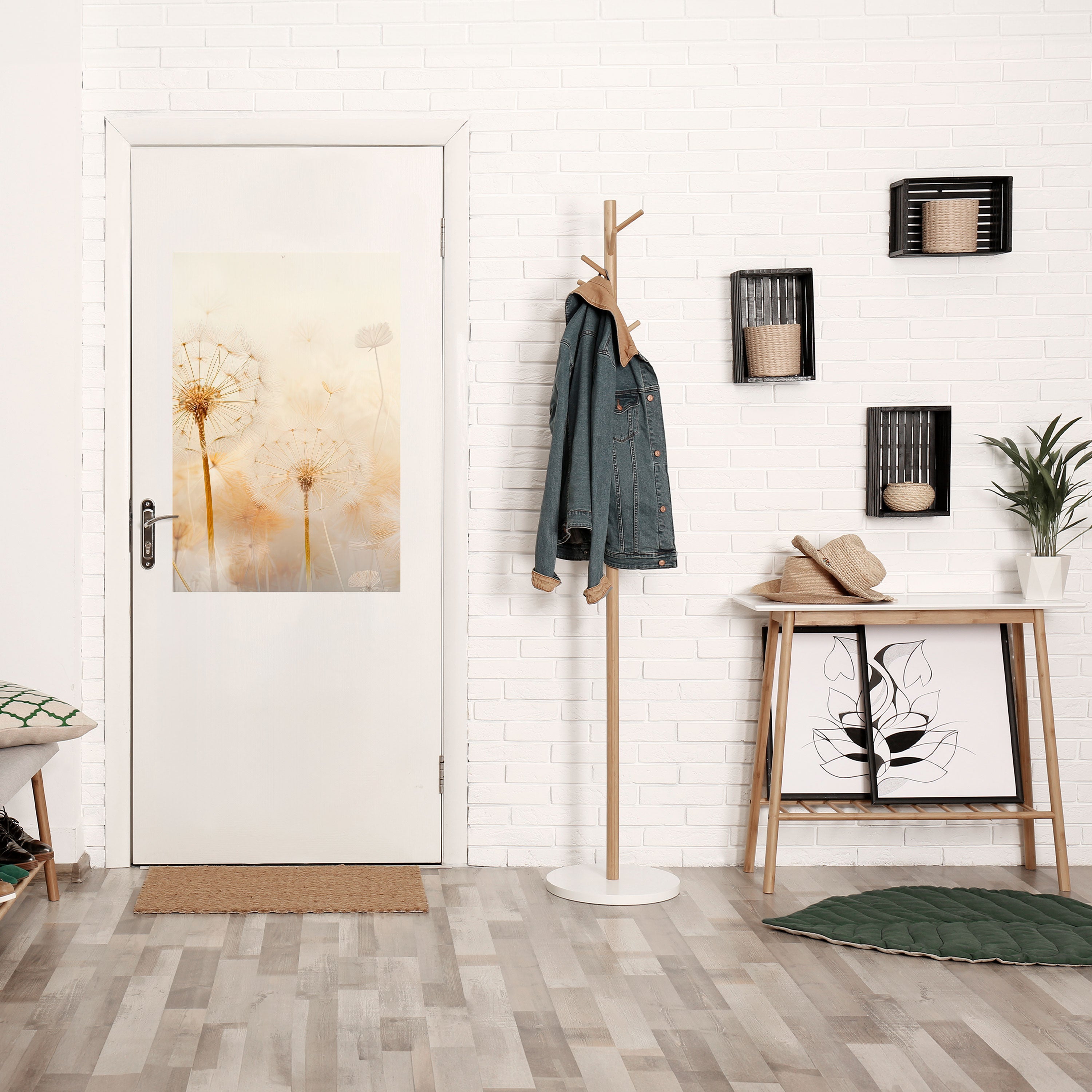 DREAMY DANDELION FIELDS Peel and Stick Vertical Poster