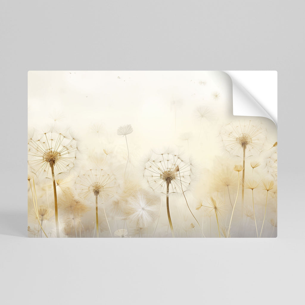 DREAMY DANDELION FIELDS Peel and Stick Horizontal Poster
