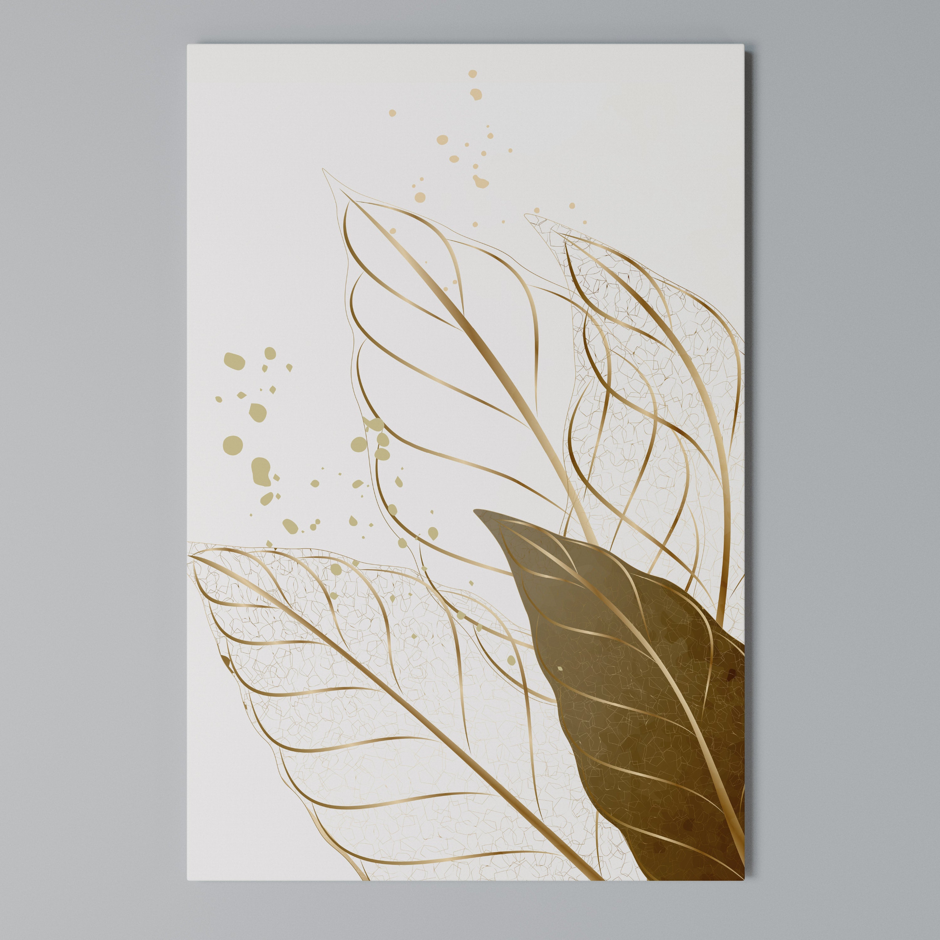 ELEGANCE IN FOLIAGE Quadro em tela vertical