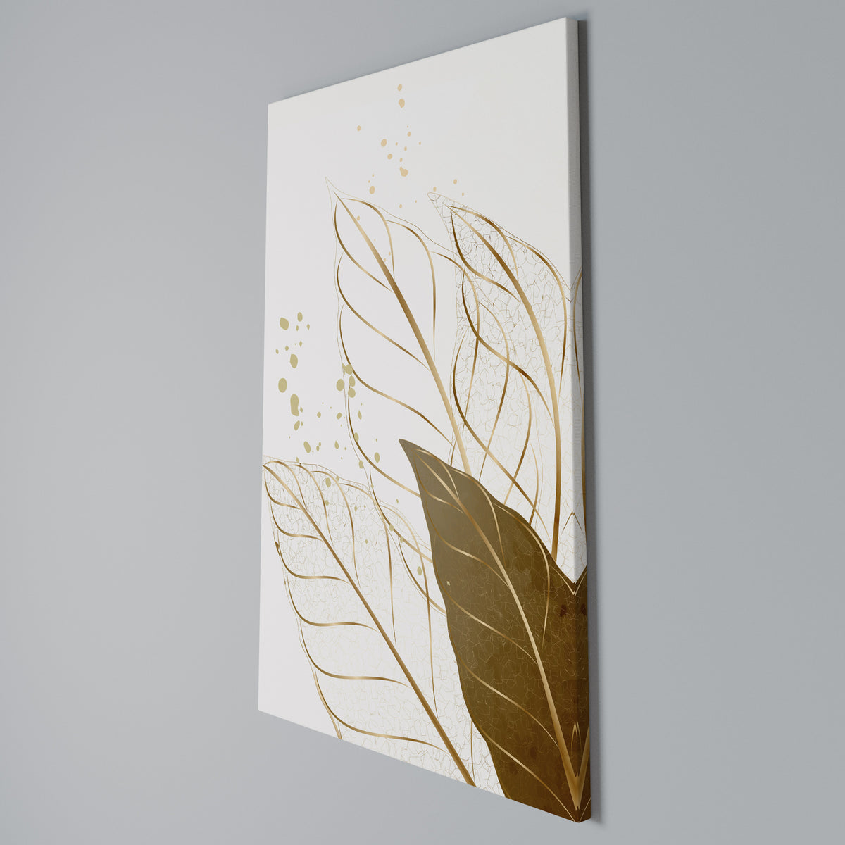 ELEGANCE IN FOLIAGE Quadro em tela vertical