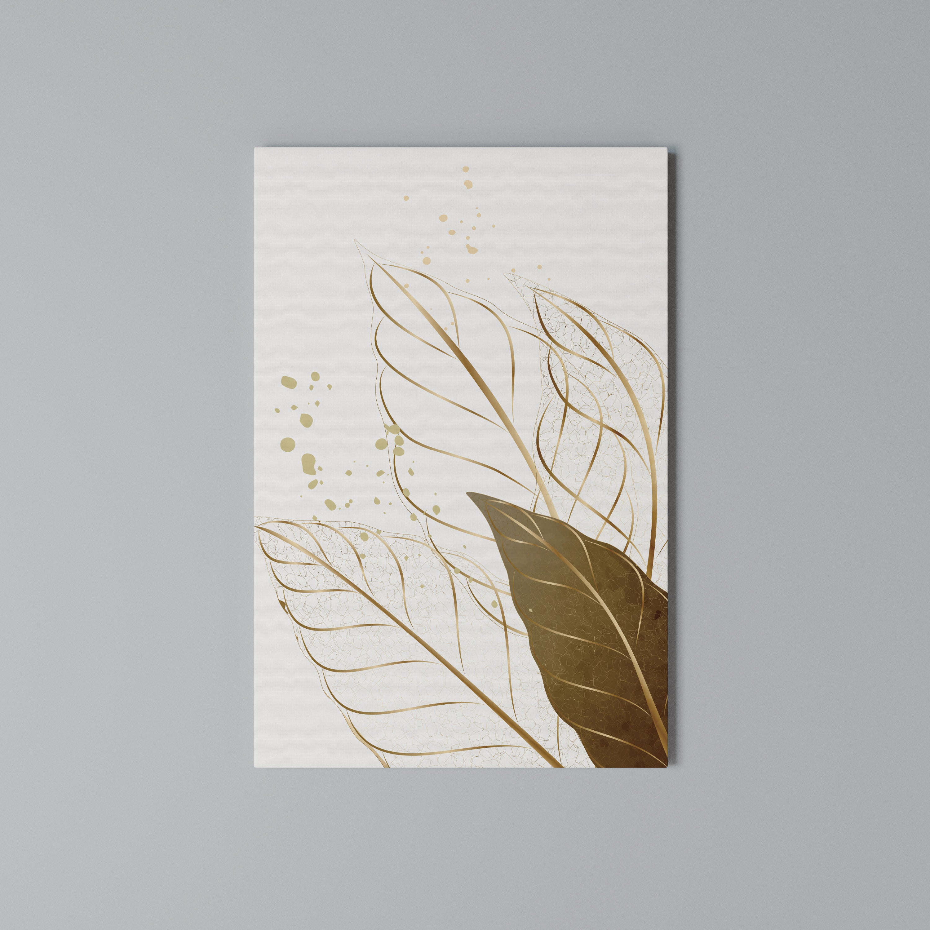 ELEGANCE IN FOLIAGE Quadro em tela vertical