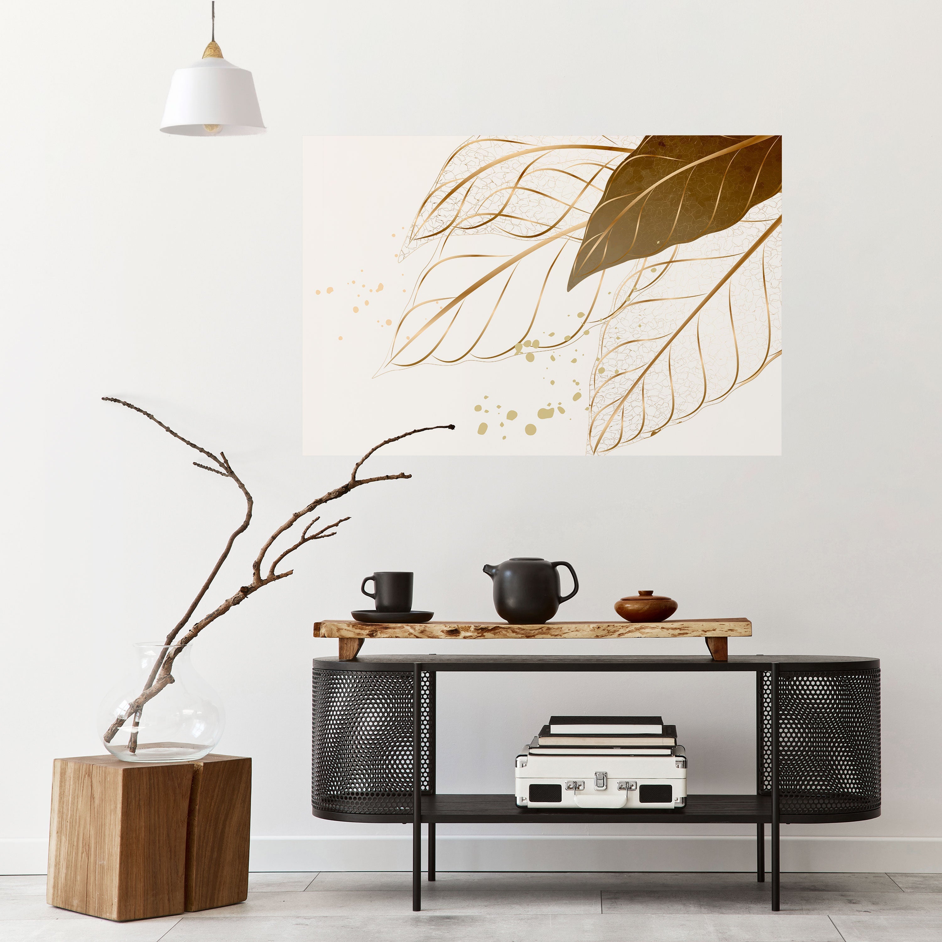 ELEGANCE IN FOLIAGE Peel and Stick Horizontal Poster