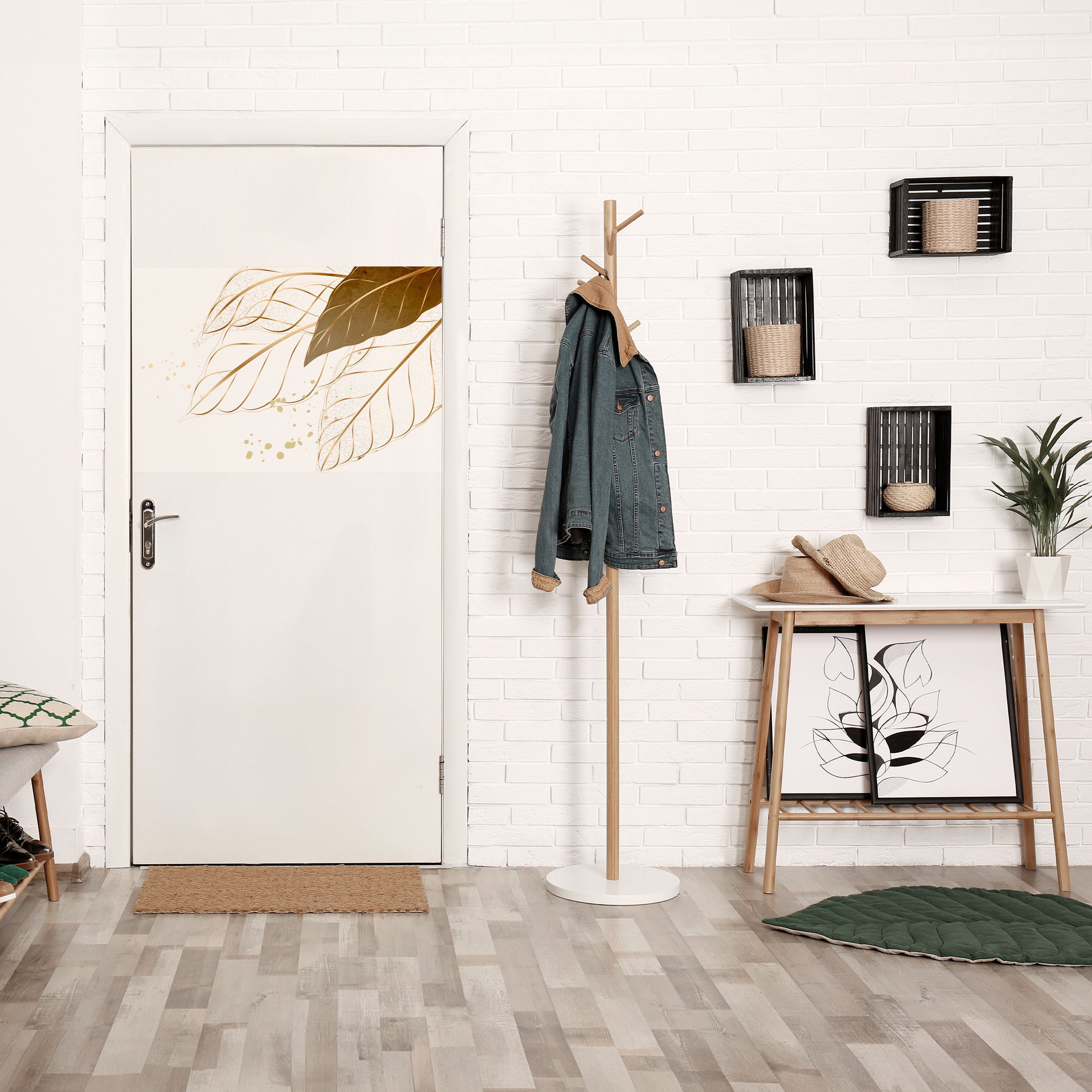 ELEGANCE IN FOLIAGE Peel and Stick Horizontal Poster