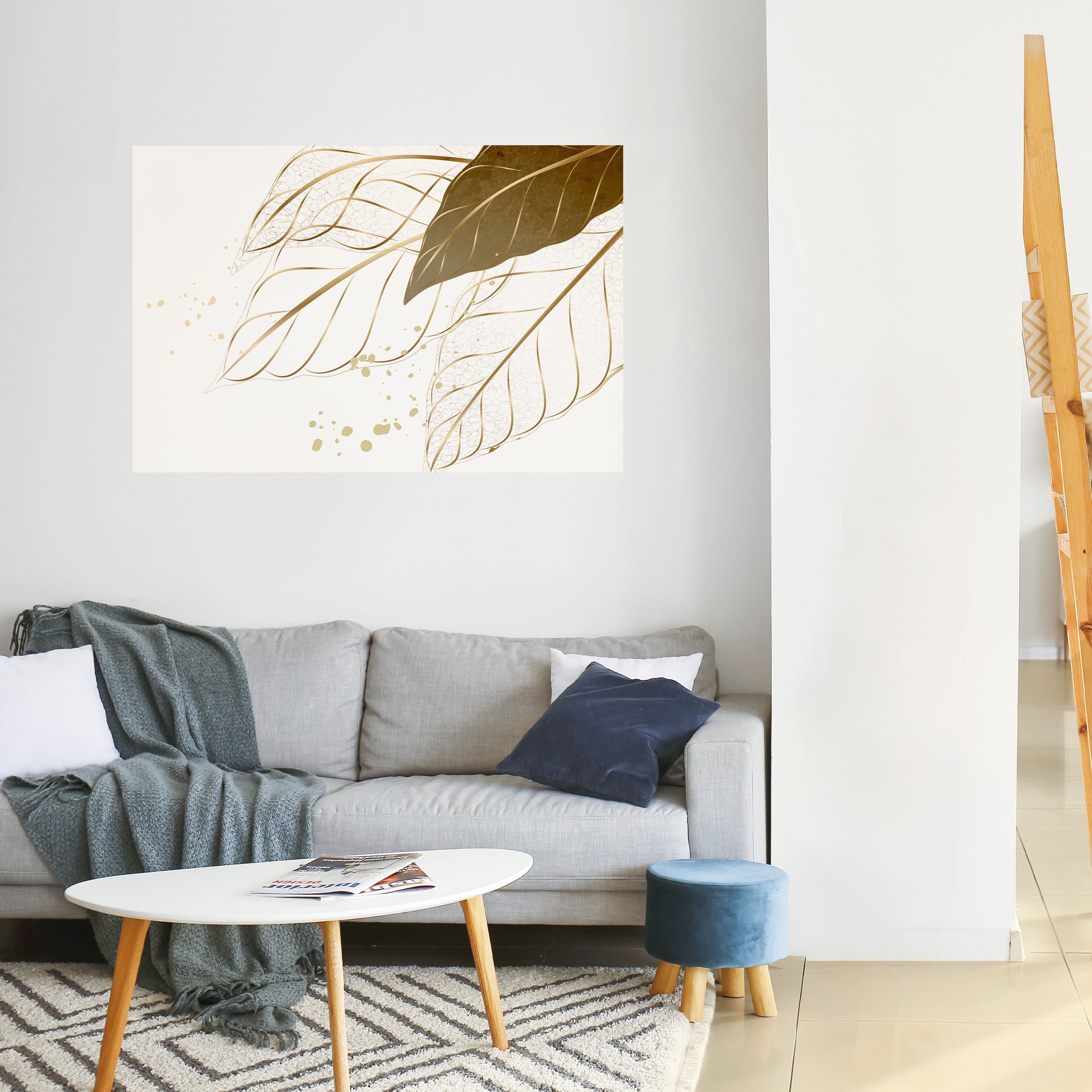 ELEGANCE IN FOLIAGE Peel and Stick Horizontal Poster