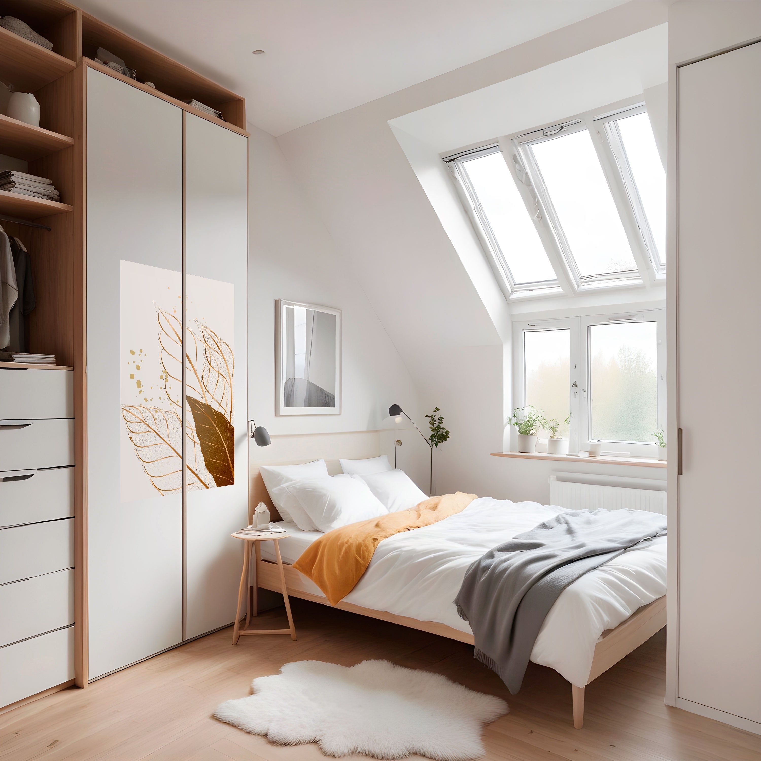 ELEGANCE IN FOLIAGE Poster Vertical Autocolante