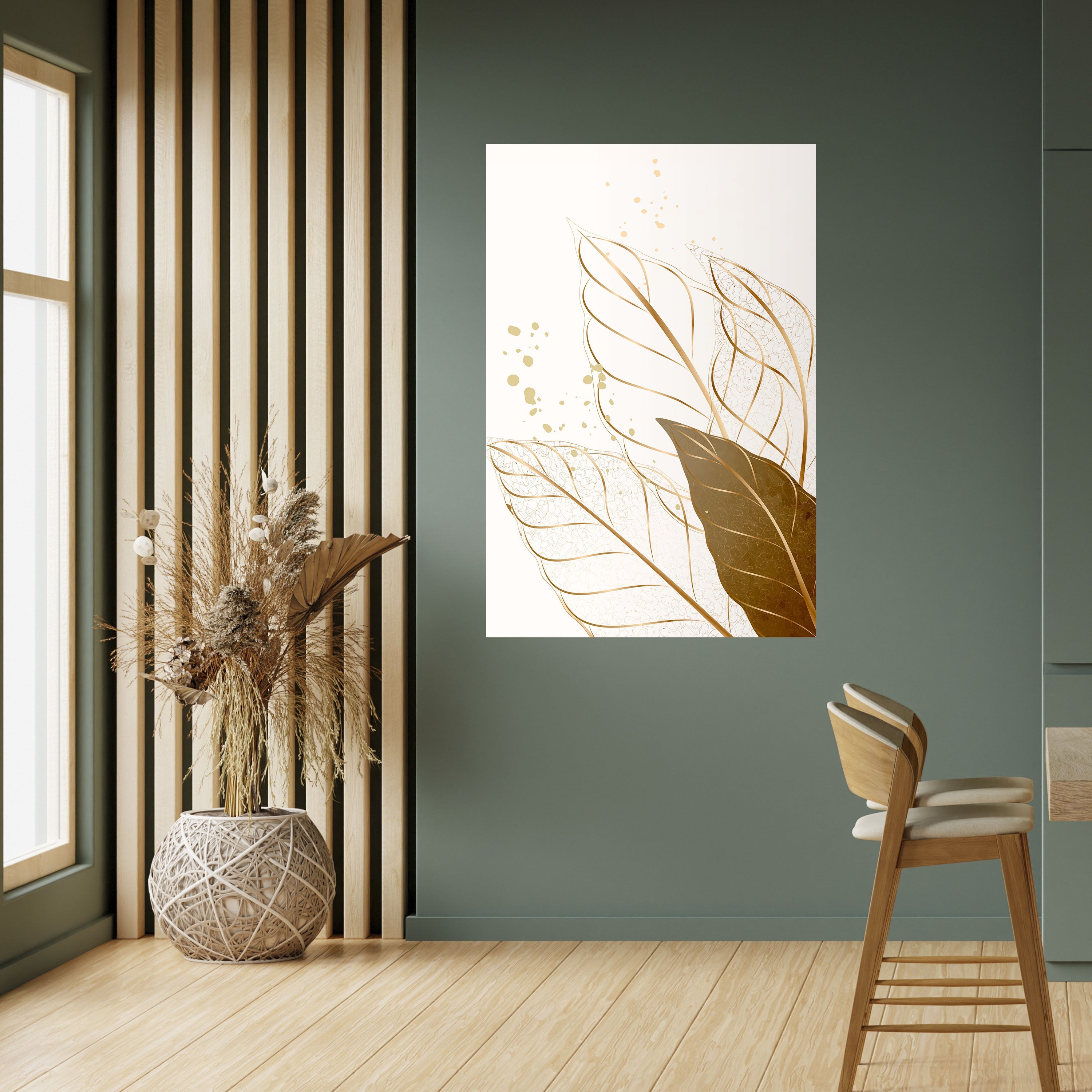 ELEGANCE IN FOLIAGE Poster Vertical Autocolante
