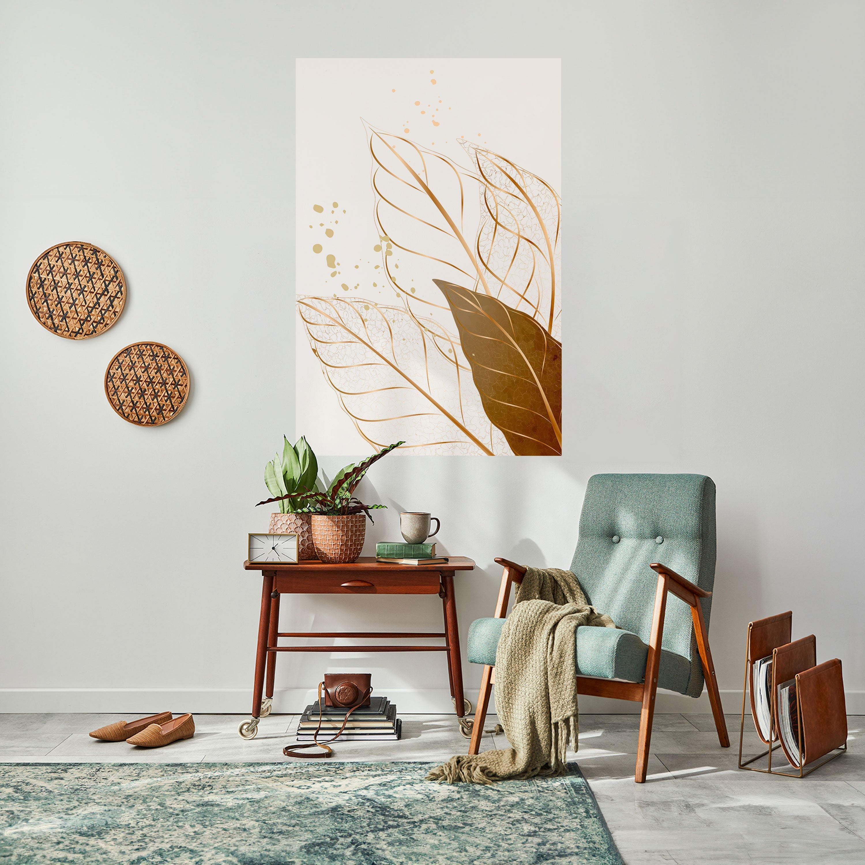 ELEGANCE IN FOLIAGE Poster Vertical Autocolante