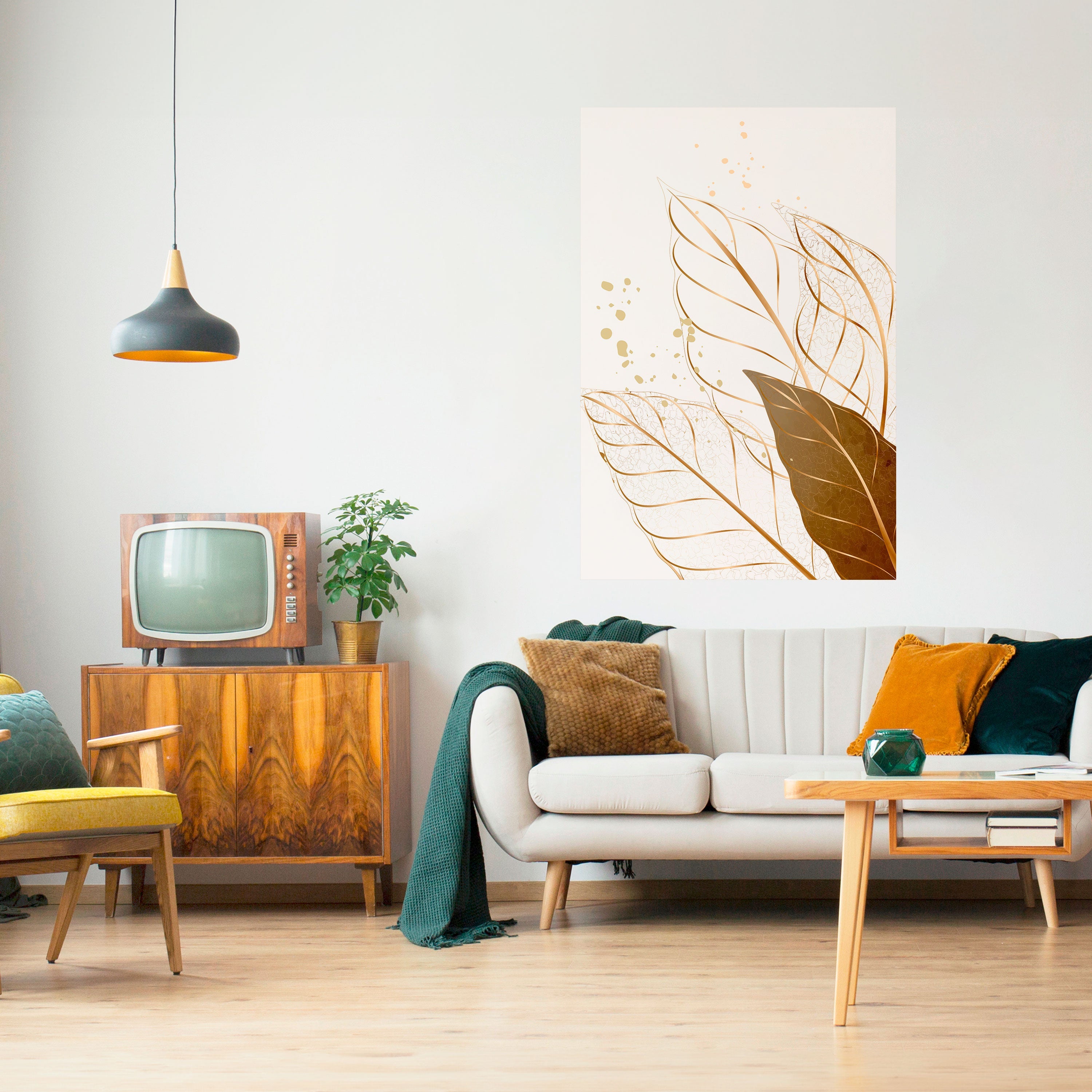 ELEGANCE IN FOLIAGE Peel and Stick Vertical Poster