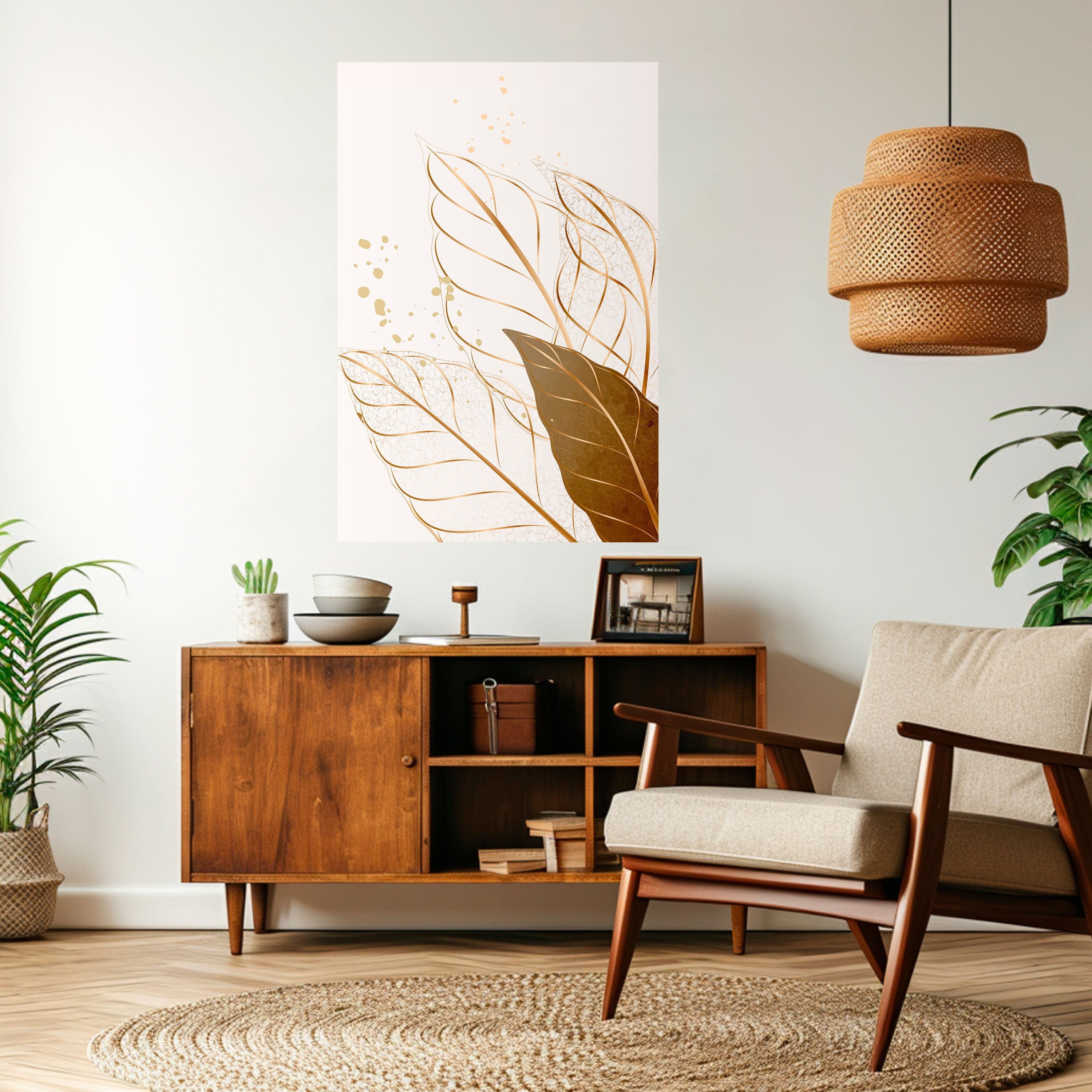 ELEGANCE IN FOLIAGE Peel and Stick Vertical Poster