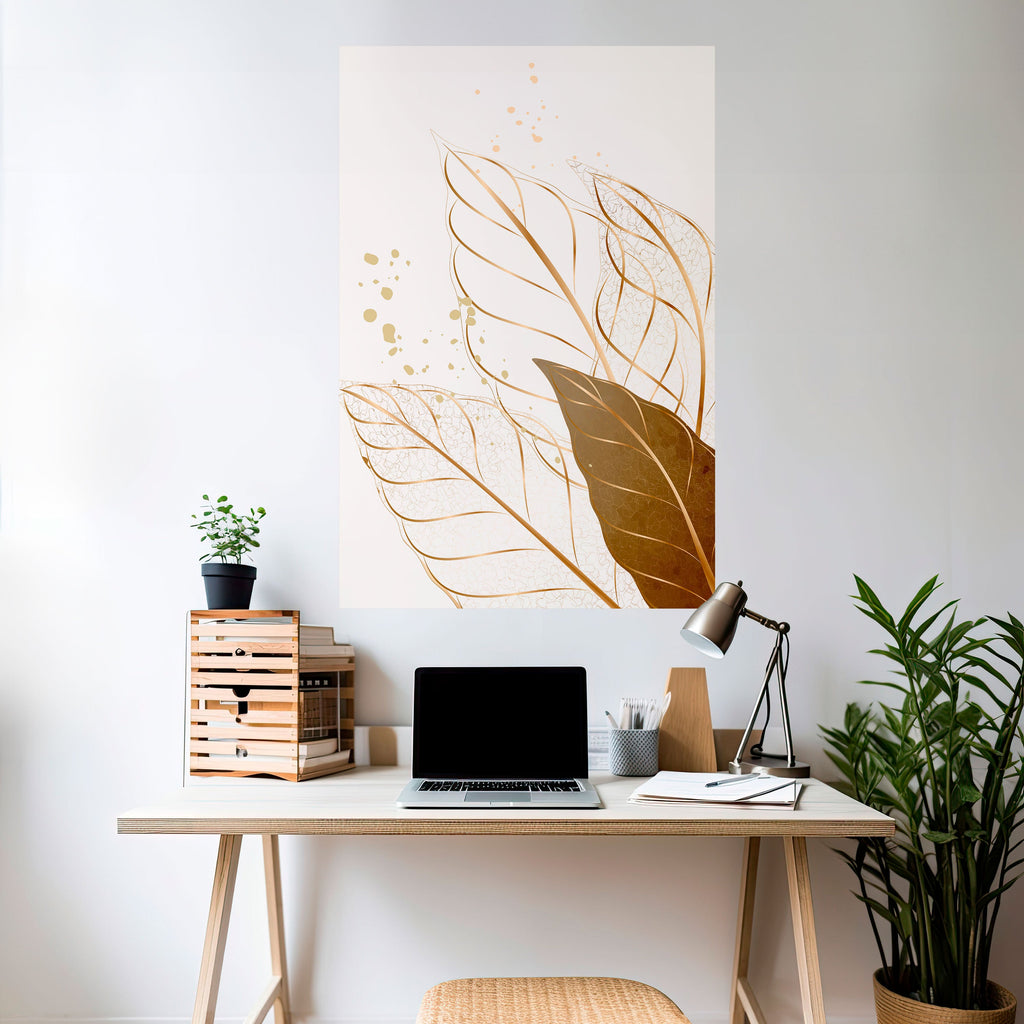ELEGANCE IN FOLIAGE Poster Vertical Autocolante