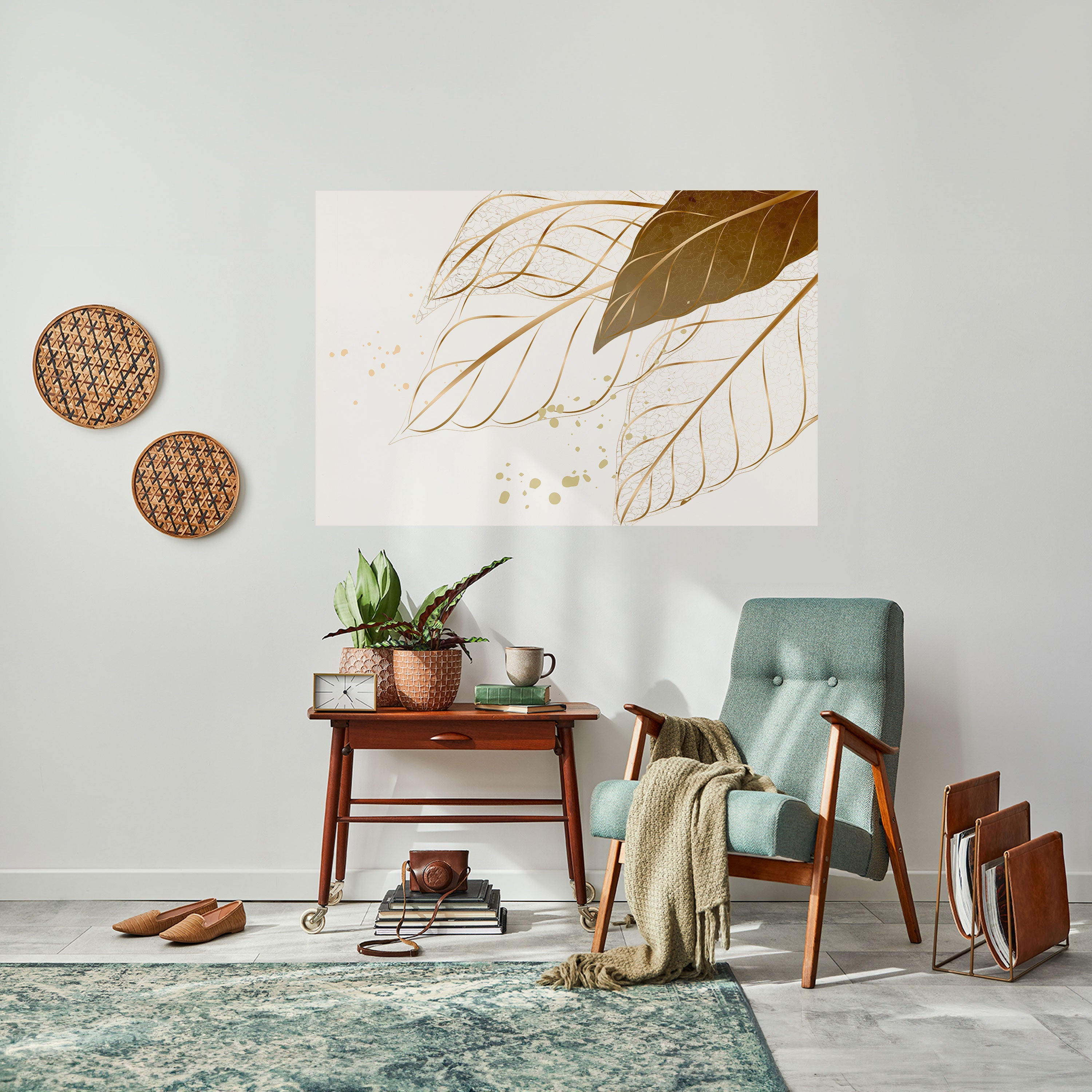 ELEGANCE IN FOLIAGE Peel and Stick Horizontal Poster