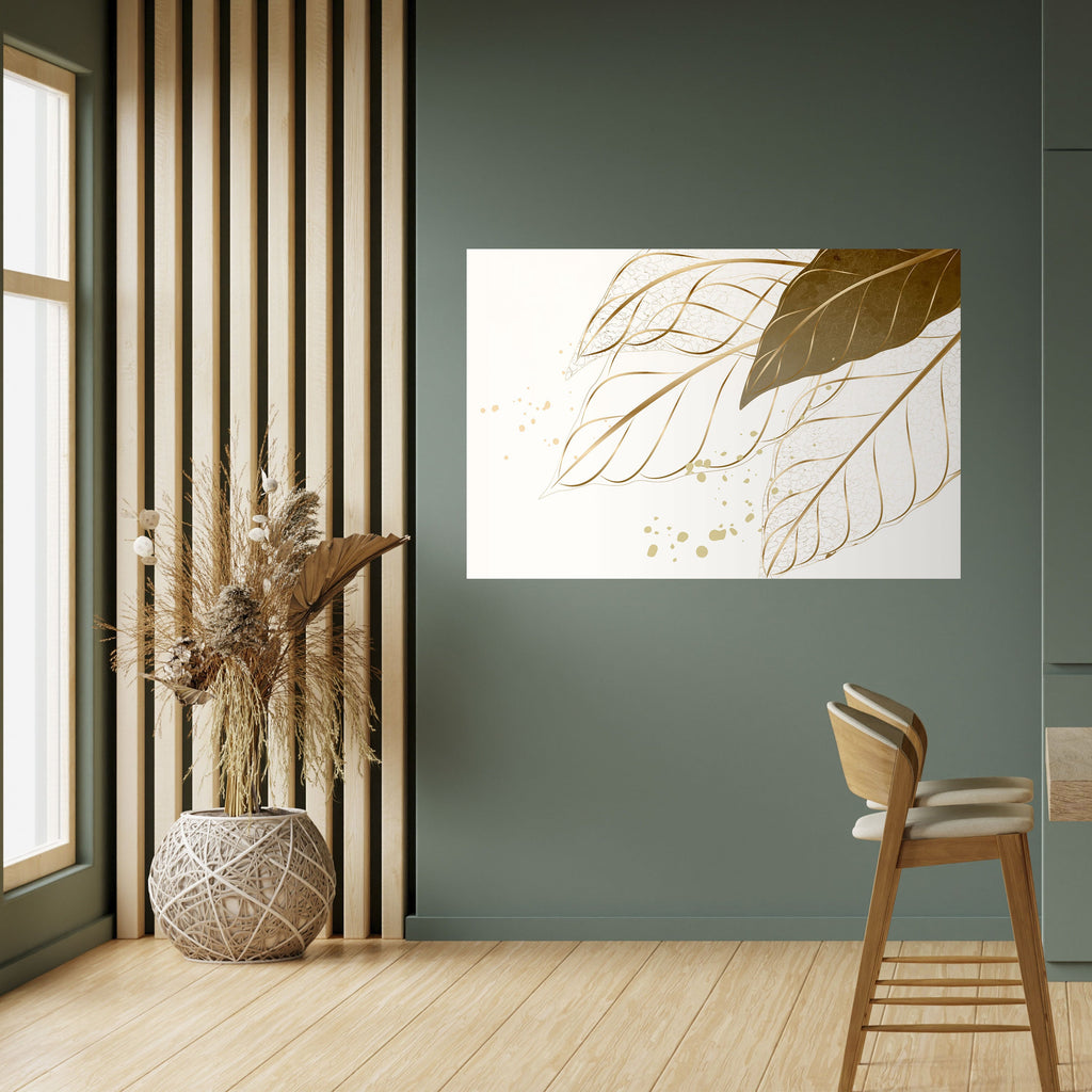 ELEGANCE IN FOLIAGE Peel and Stick Horizontal Poster