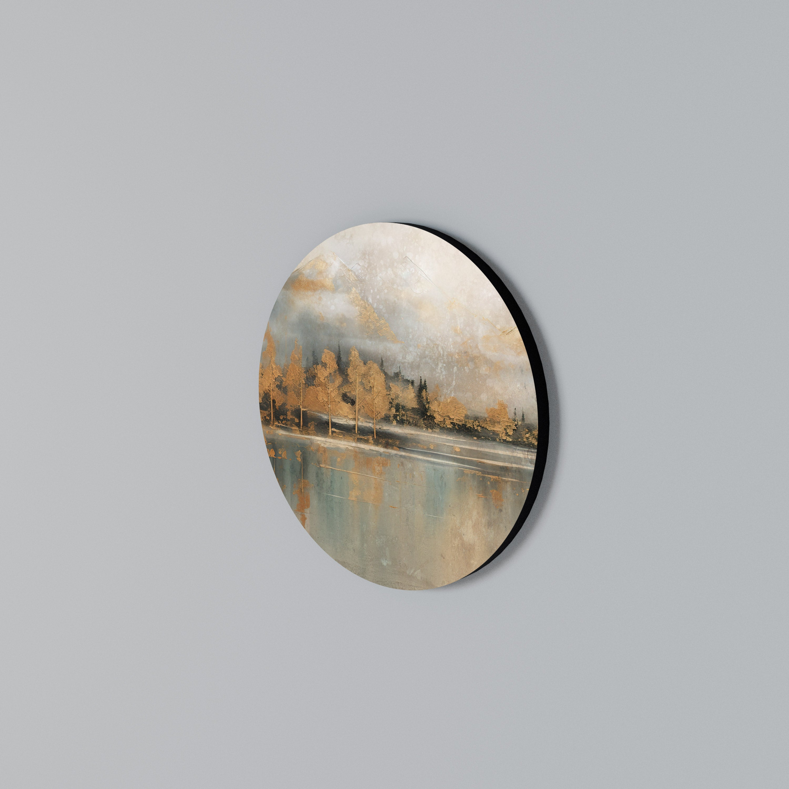 ECHOES OF GOLDEN DAWN Arte de Parede Redonda