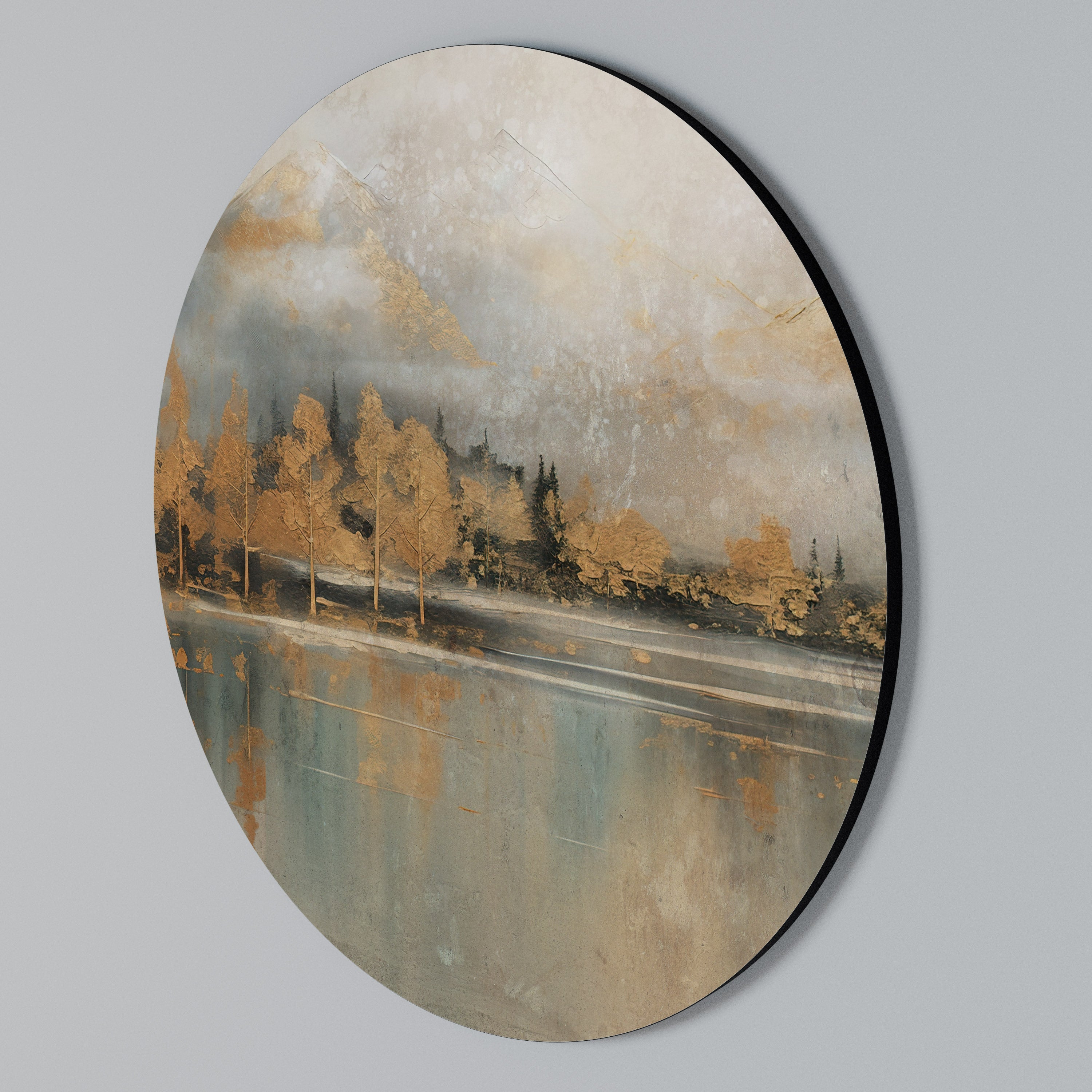 ECHOES OF GOLDEN DAWN Arte de Parede Redonda