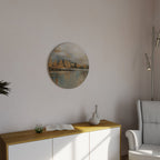 ECHOES OF GOLDEN DAWN Quadro Redondo Decorativo