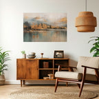 ECHOES OF GOLDEN DAWN Peel and Stick Horizontal Poster