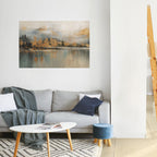 ECHOES OF GOLDEN DAWN Peel and Stick Horizontal Poster